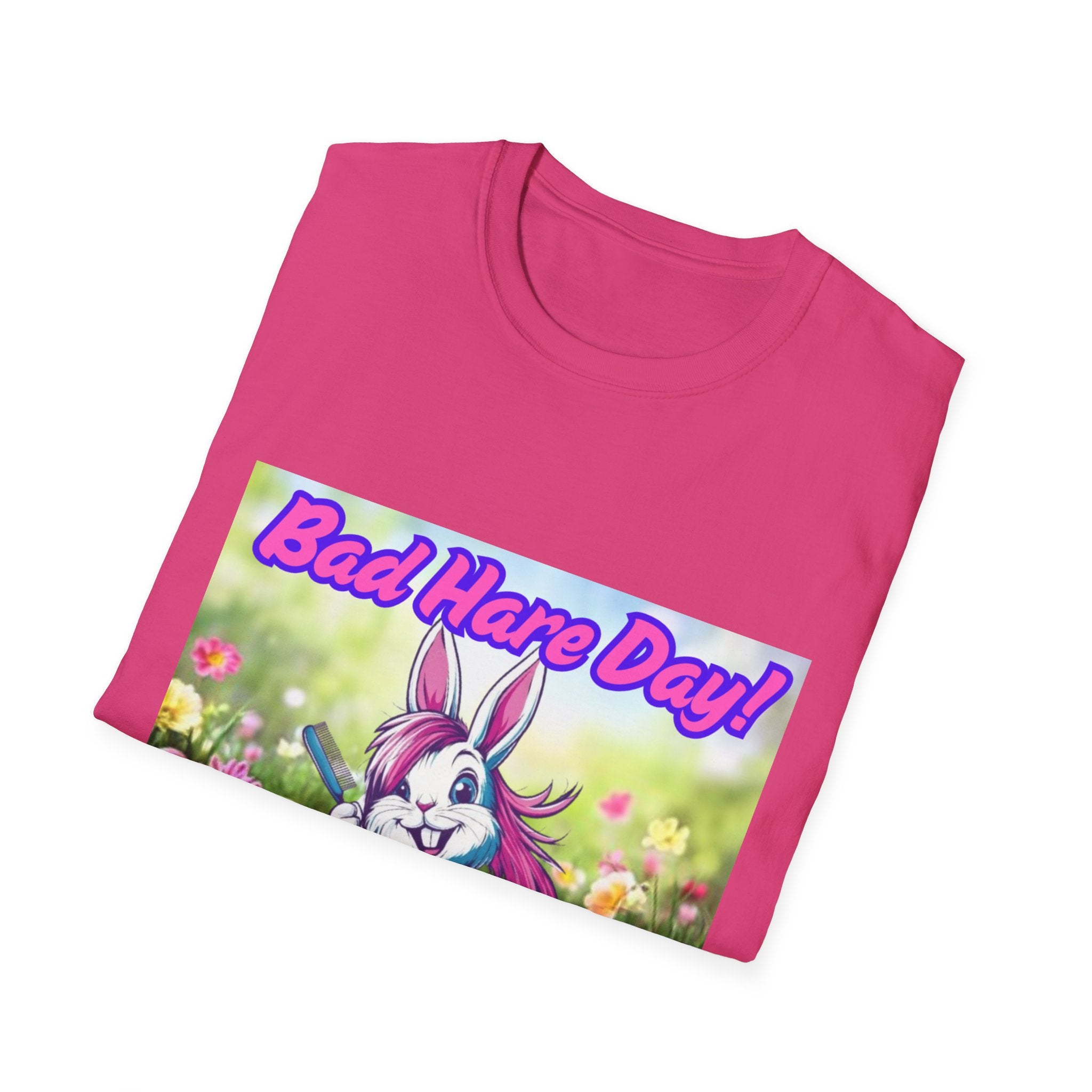 Bad Hare Day Unisex Softstyle T-Shirt