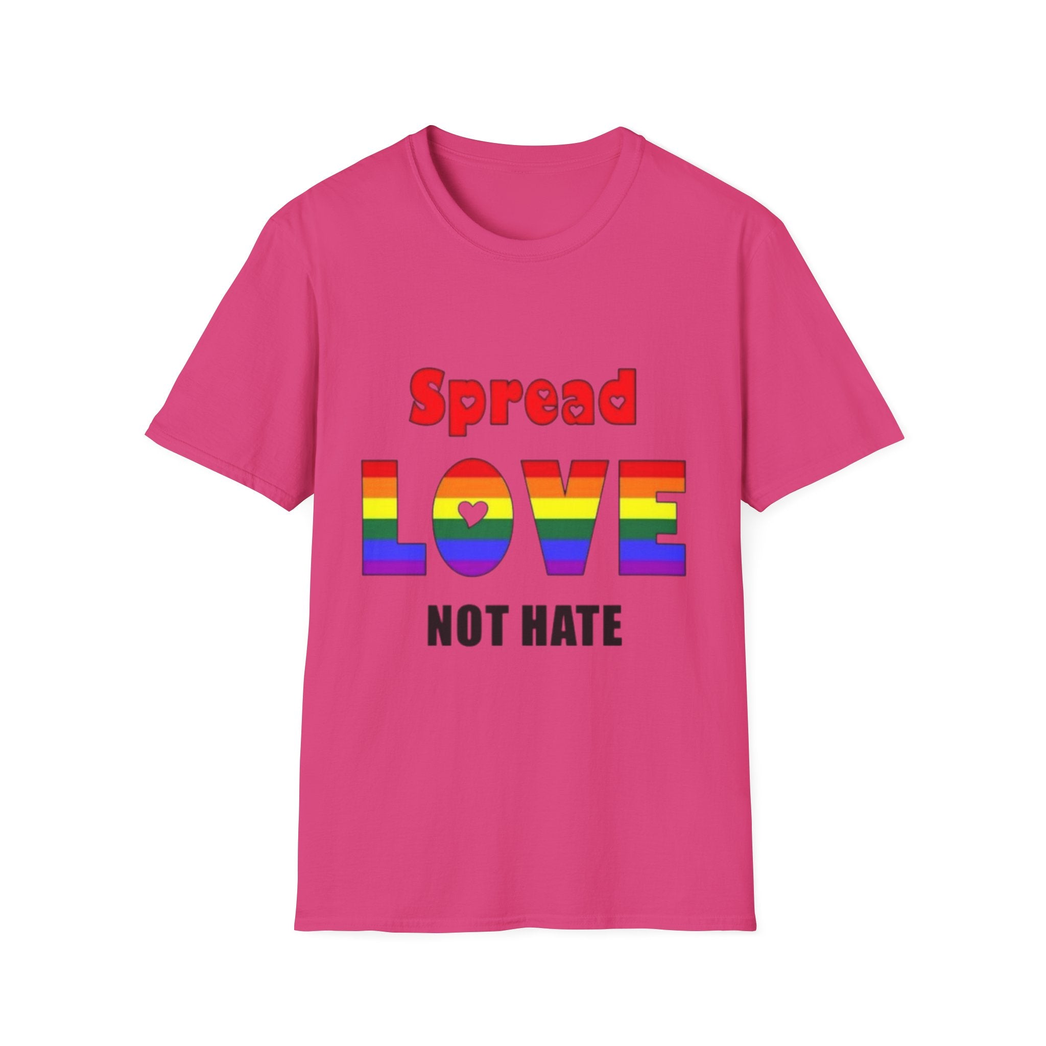 Spread Love Not Hate Unisex Softstyle T-Shirt