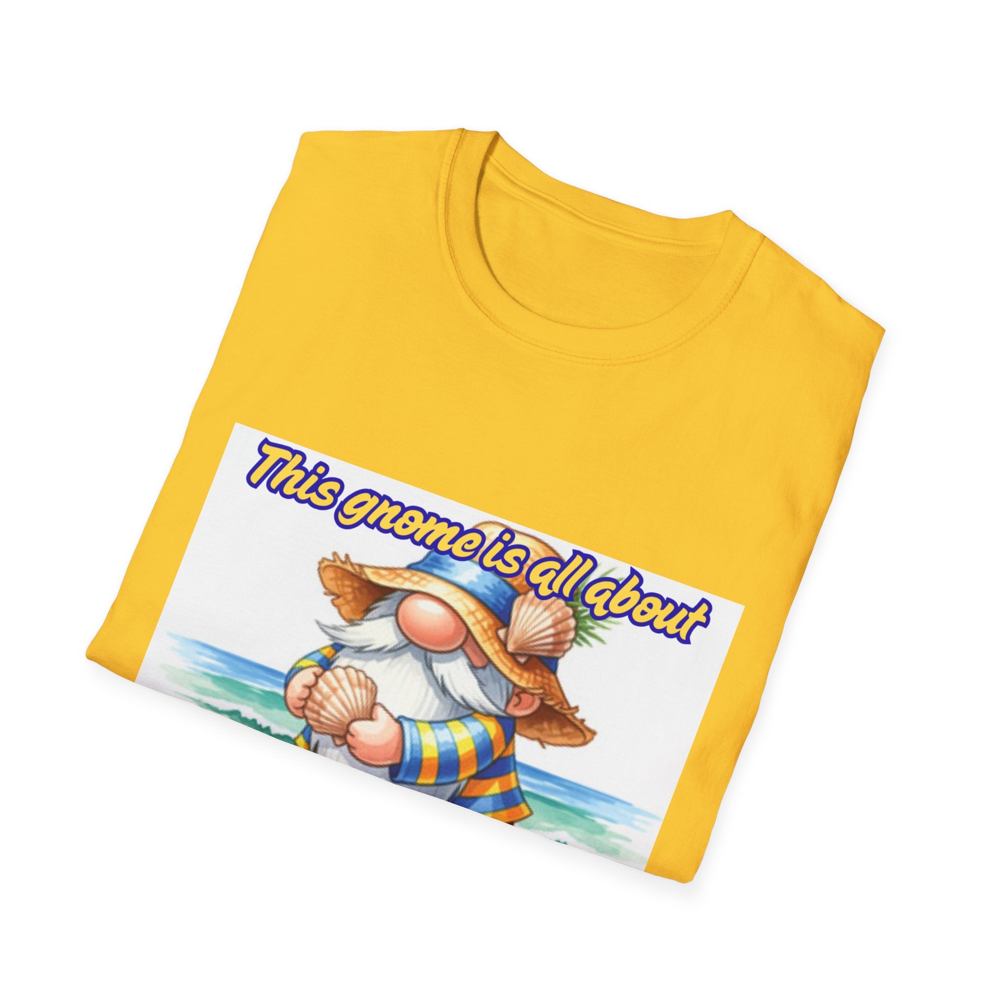 This Gnome Is All About Beach Life! Unisex Softstyle T-Shirt