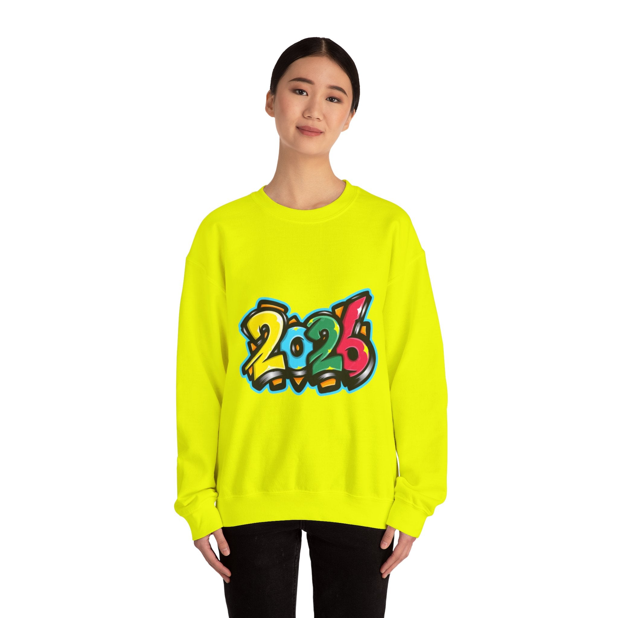 2026 Graffiti Style Unisex Heavy Blend™ Crewneck Sweatshirt