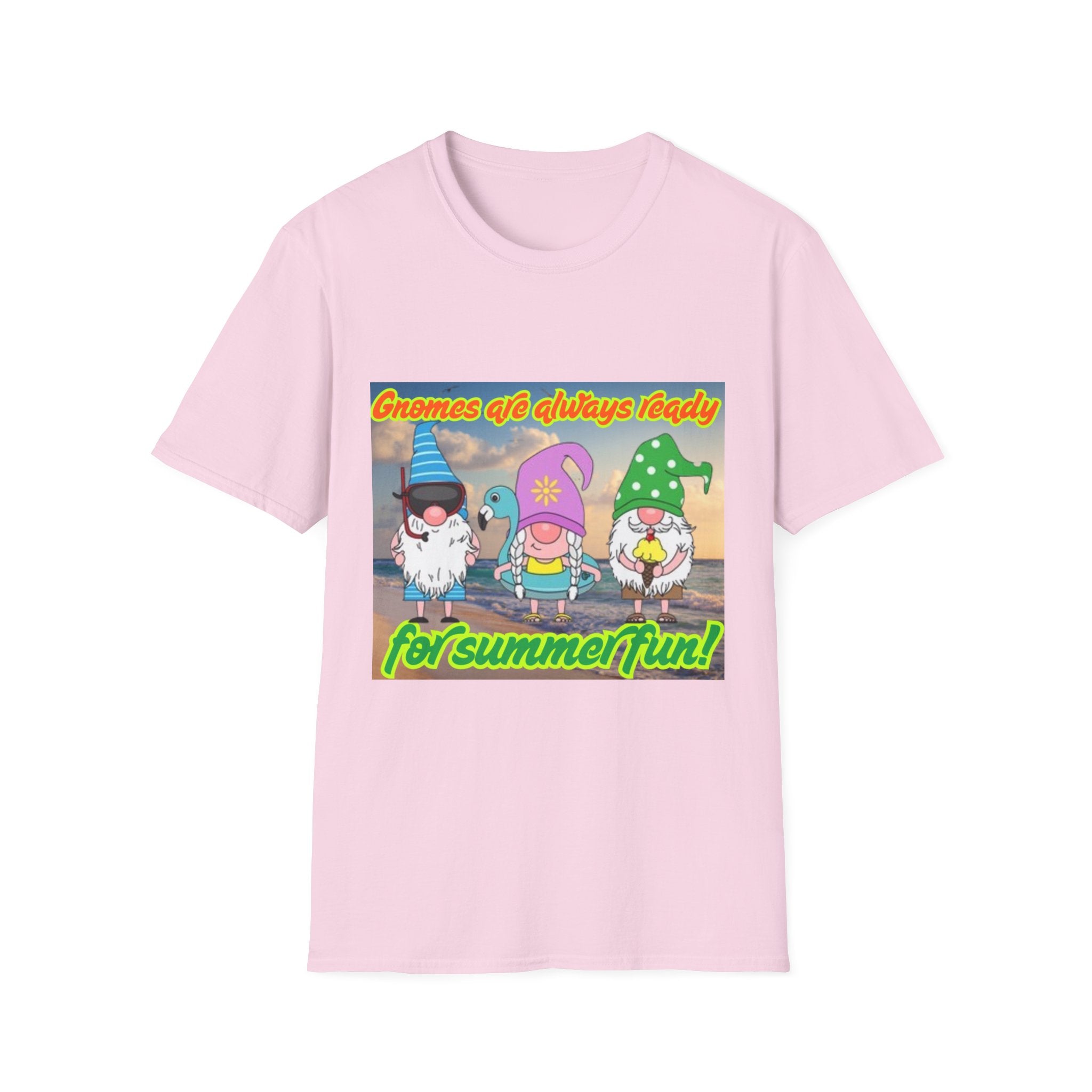 Gnomes Are Always Ready For Summer Fun! Unisex Softstyle T-Shirt