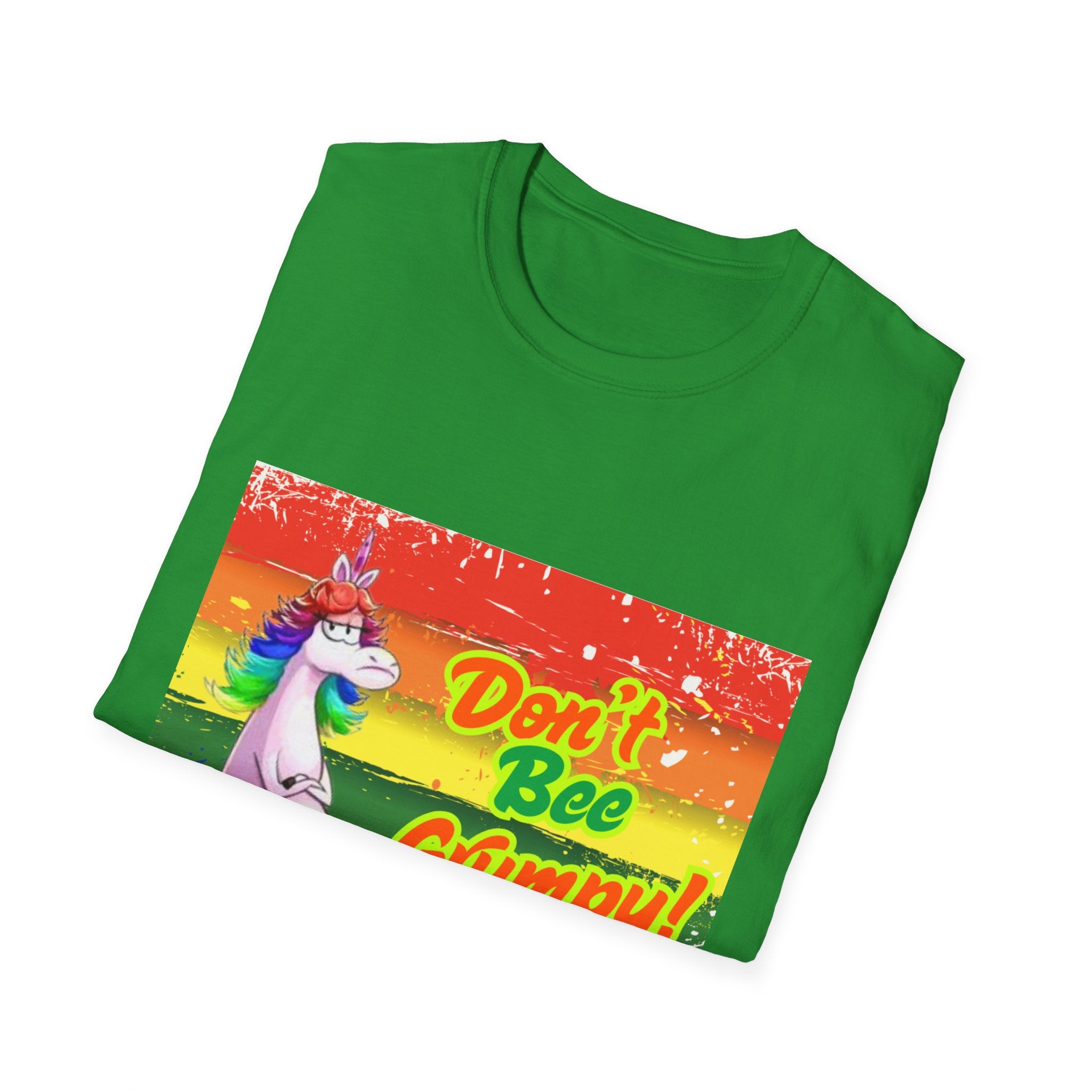 Don't Bee Grumpy Rainbow Unisex Softstyle T-Shirt