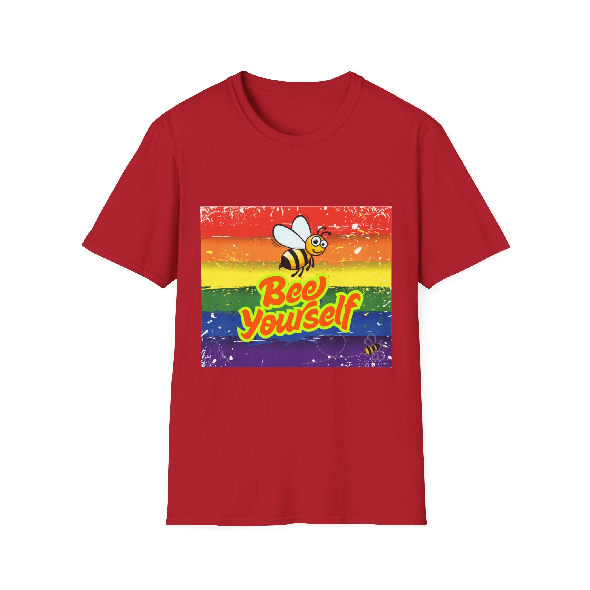 Bee Yourself Rainbow Unisex Softstyle T-Shirt