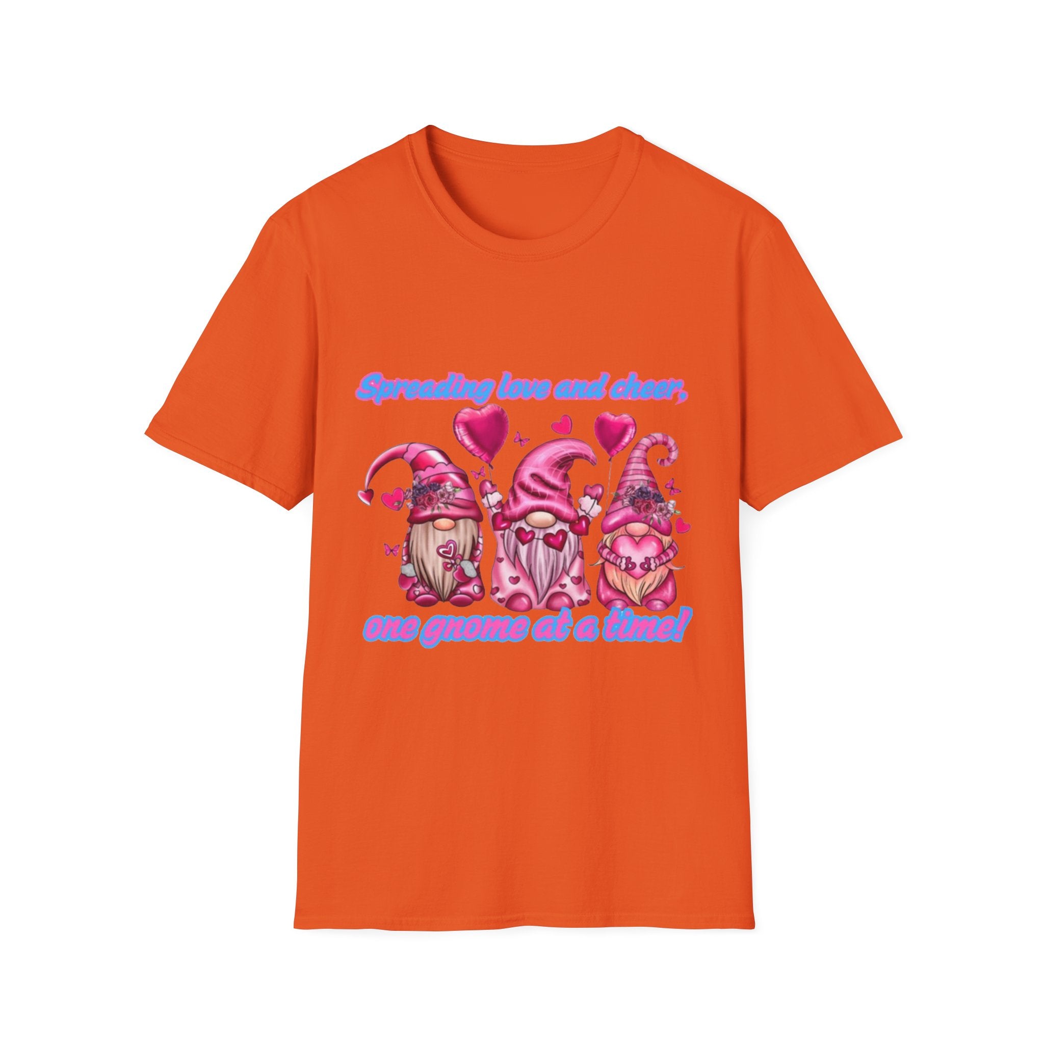 Spreading Love And Cheer One Gnome At A Time Unisex Softstyle T-Shirt