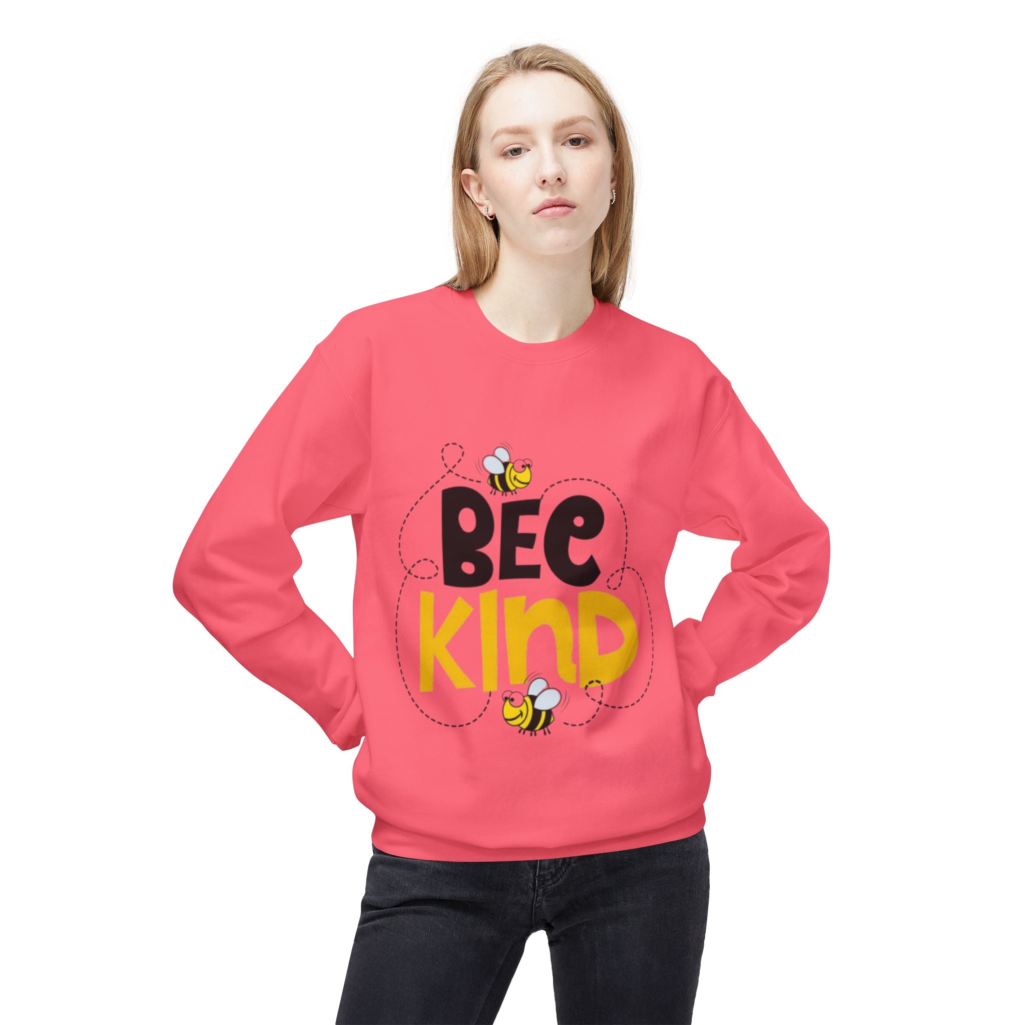 Bee Kind Unisex Midweight Fleece Crewneck Sweatshirt