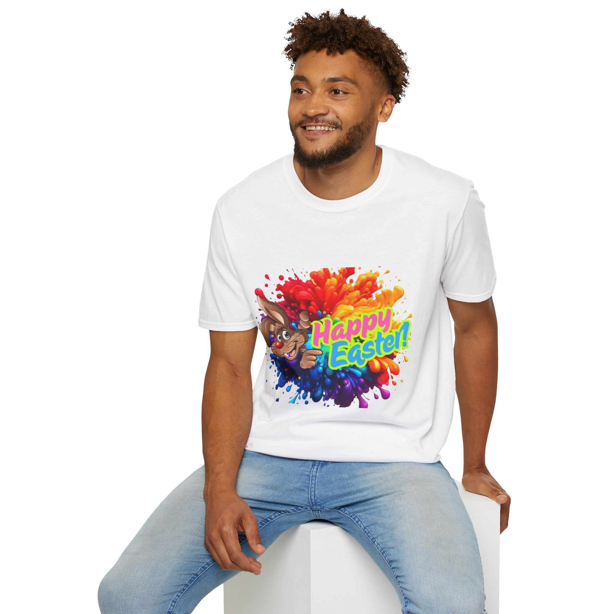 Happy Easter Bunny Unisex Softstyle T-Shirt