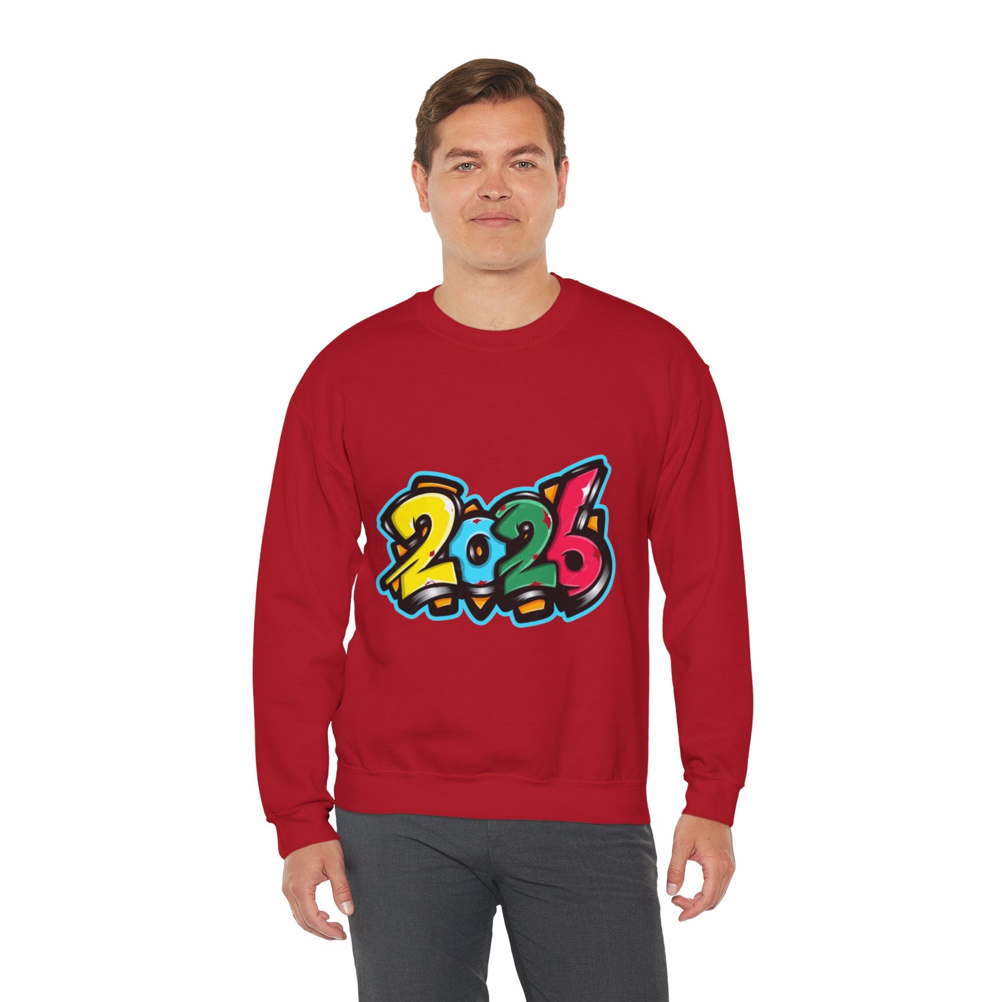 2026 Graffiti Style Unisex Heavy Blend™ Crewneck Sweatshirt