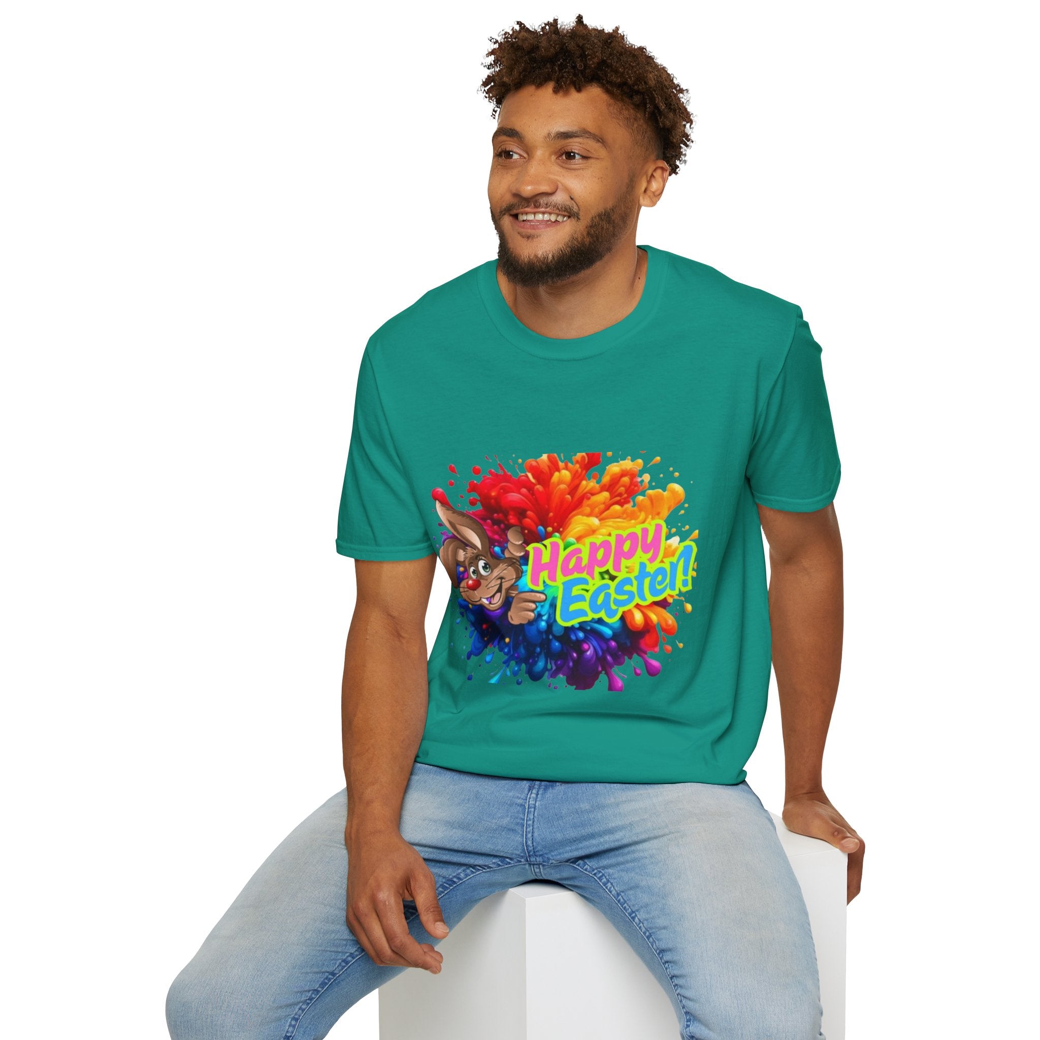 Happy Easter Bunny Unisex Softstyle T-Shirt