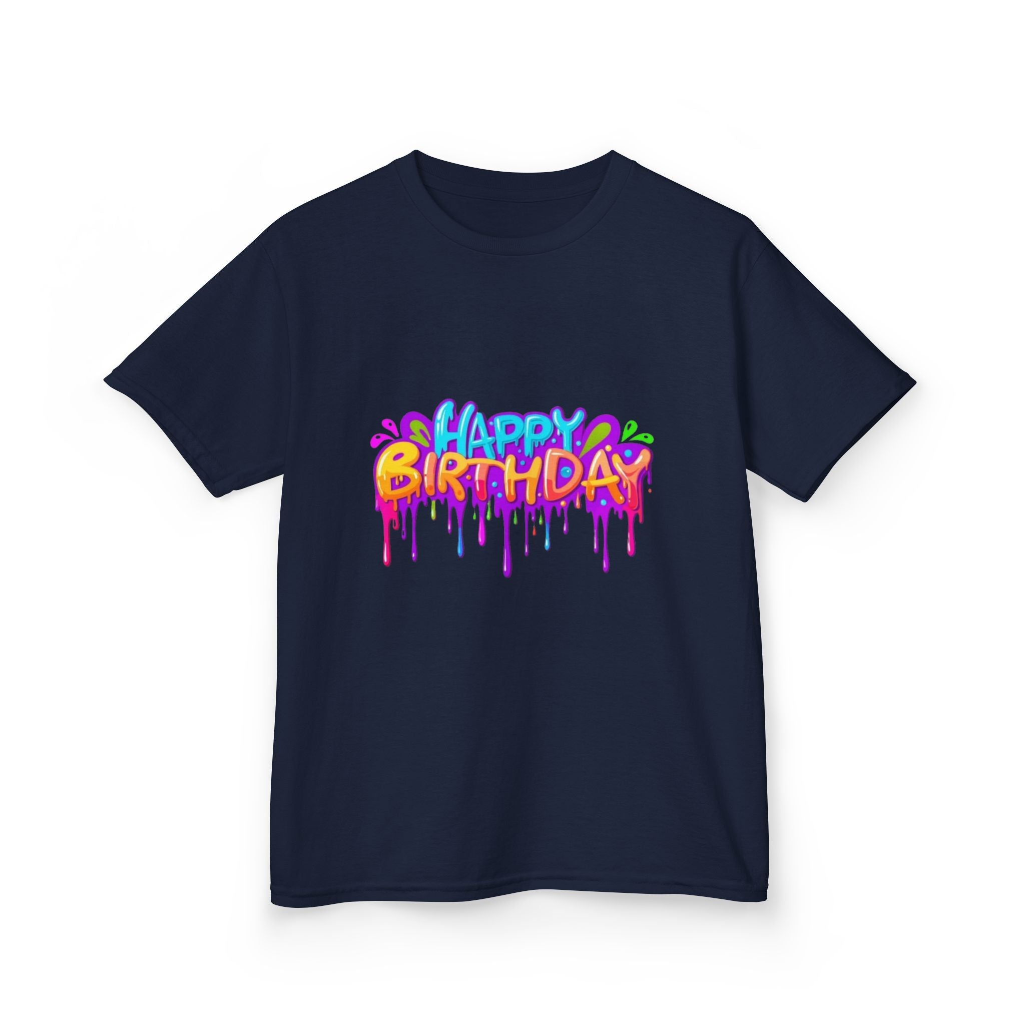 Happy Birthday Kids Heavy Cotton™ Short Sleeve T-Shirt Personalize It!
