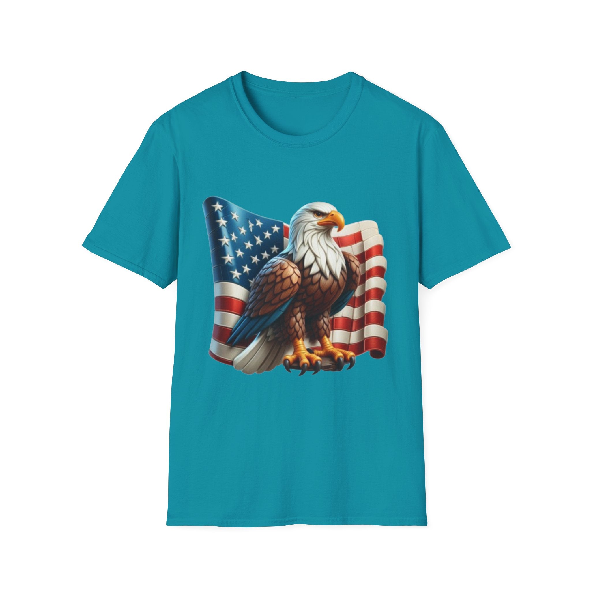 Patriotic Eagle Unisex Softstyle T-Shirt