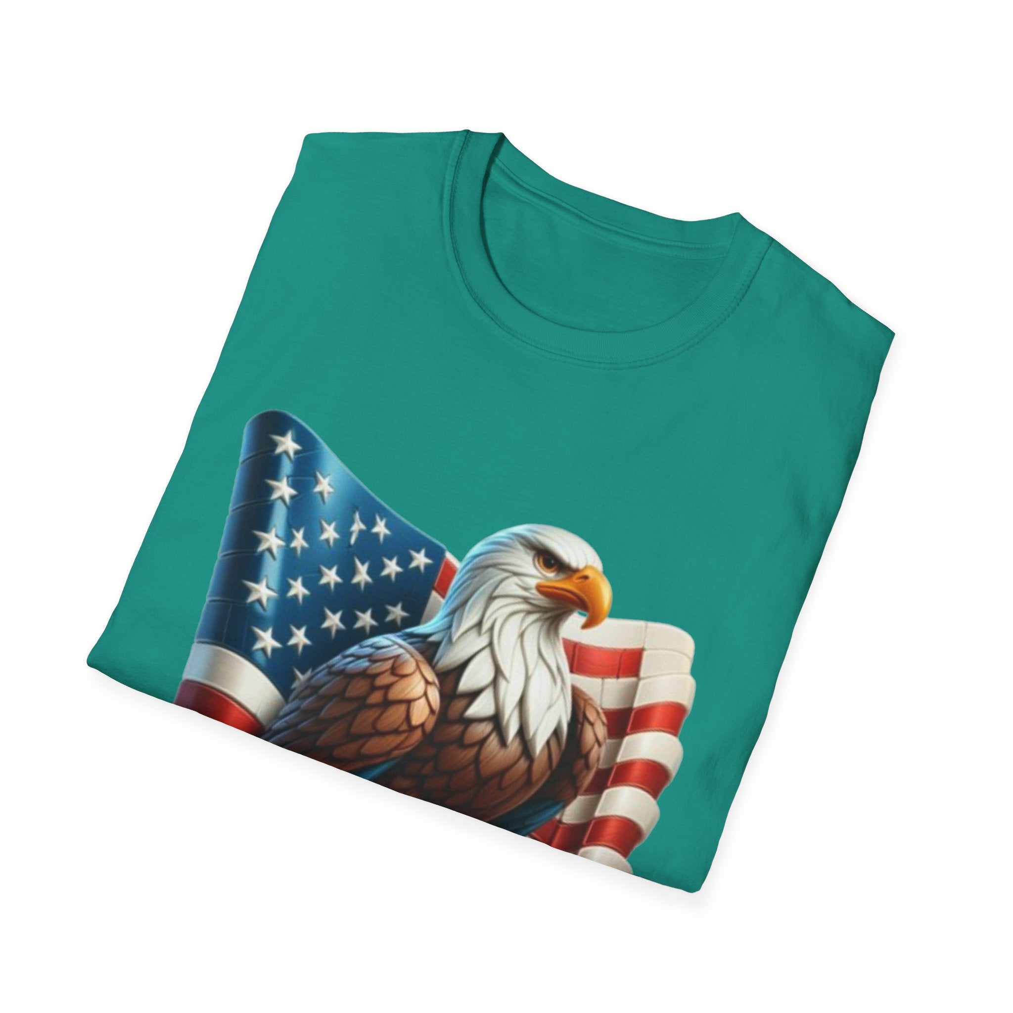Patriotic Eagle Unisex Softstyle T-Shirt