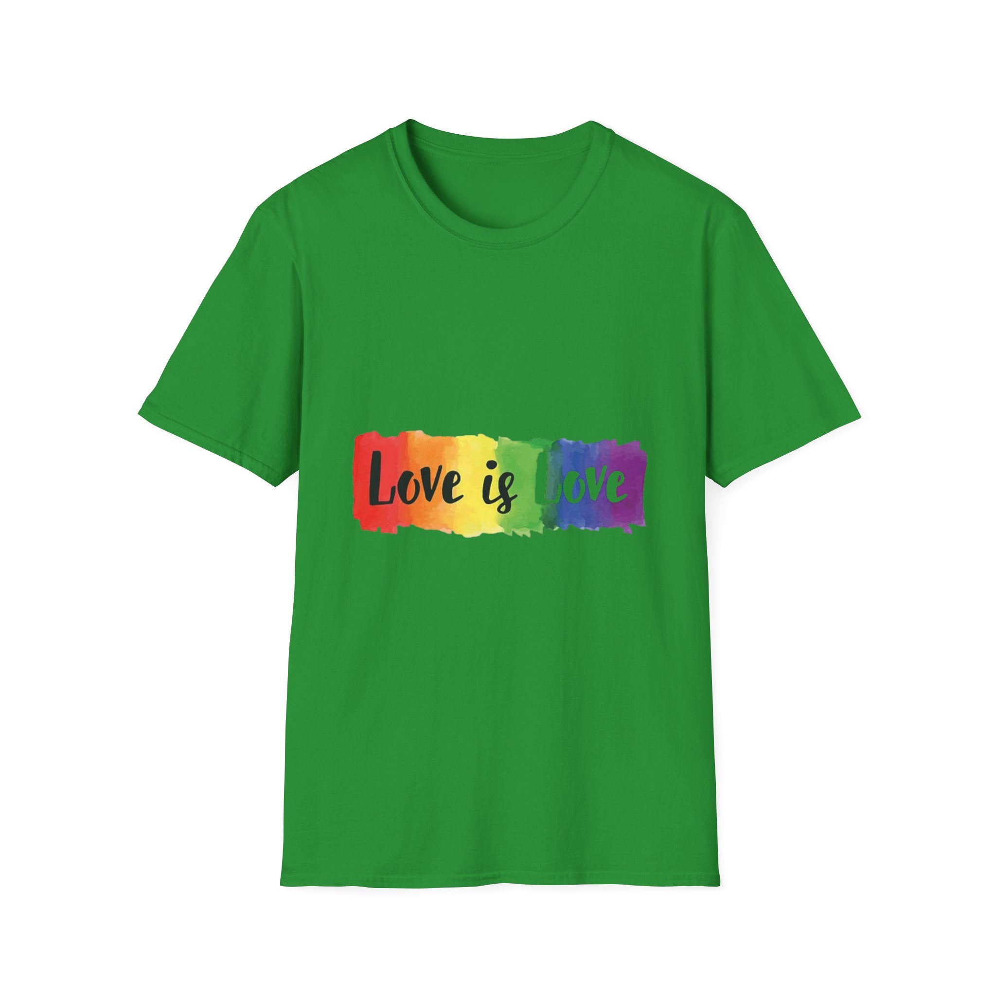 Rainbow Love is Love Unisex Softstyle T-Shirt