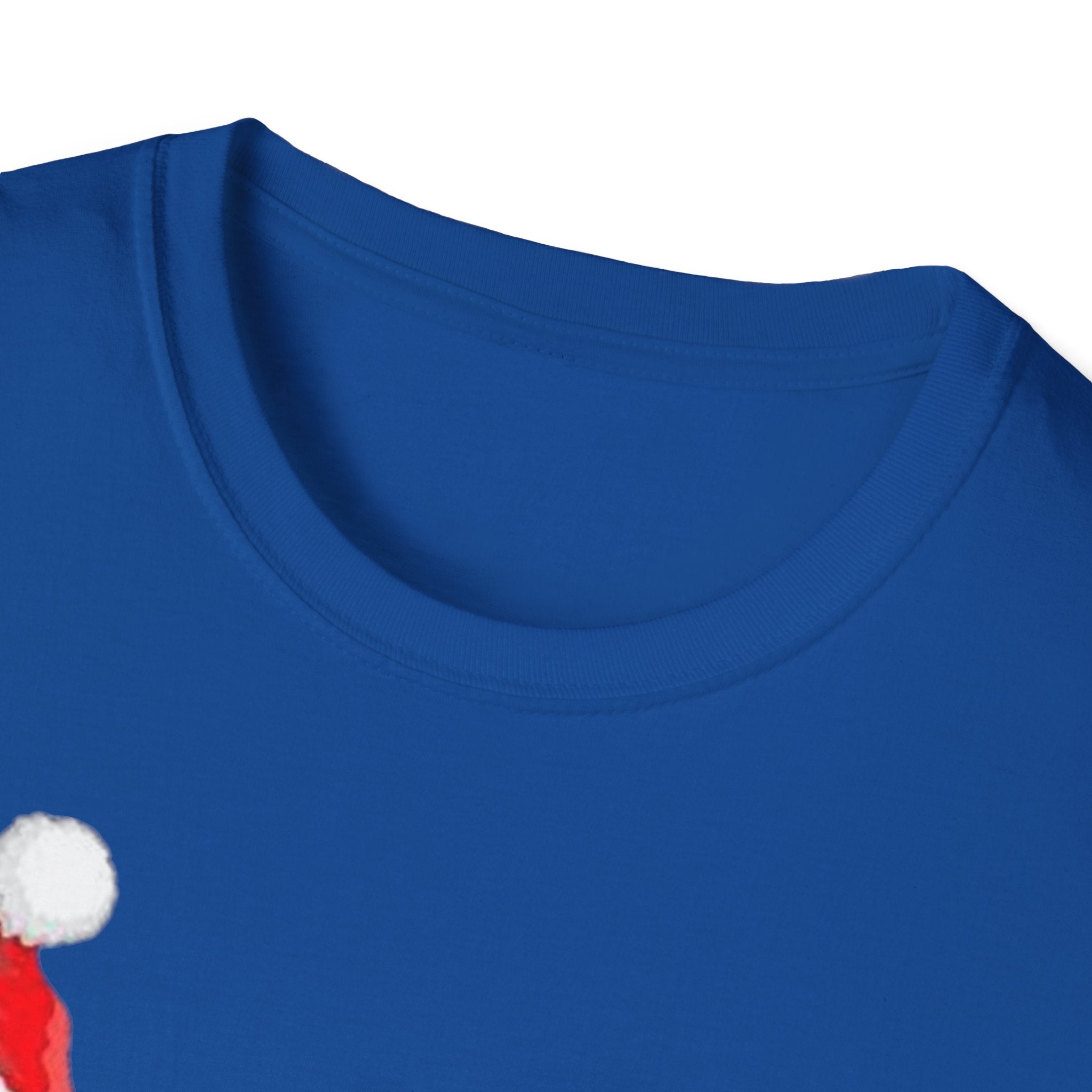 Christmas Santa and Reindeer Unisex Softstyle T-Shirt