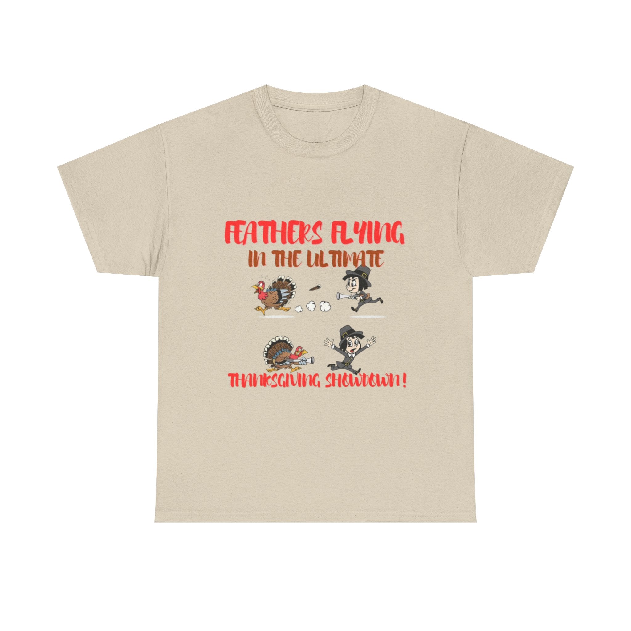 Feathers Flying In The Ultimate Thanksgiving Challenge Unisex Heavy Cotton T-Shirt