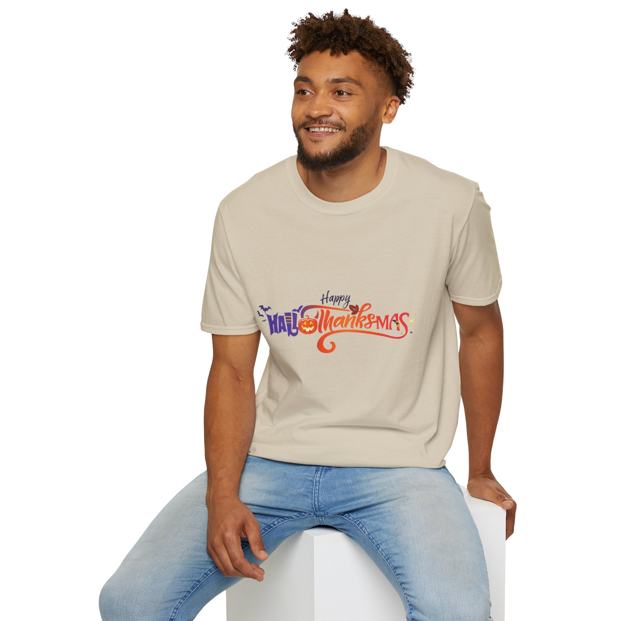 Happy Hallothanksmas Unisex Softstyle T-Shirt