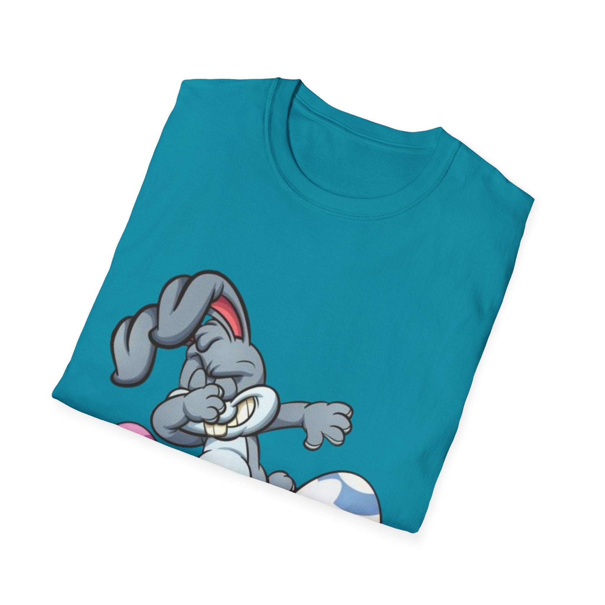 Dabbing Easter Bunny Unisex Softstyle T-Shirt