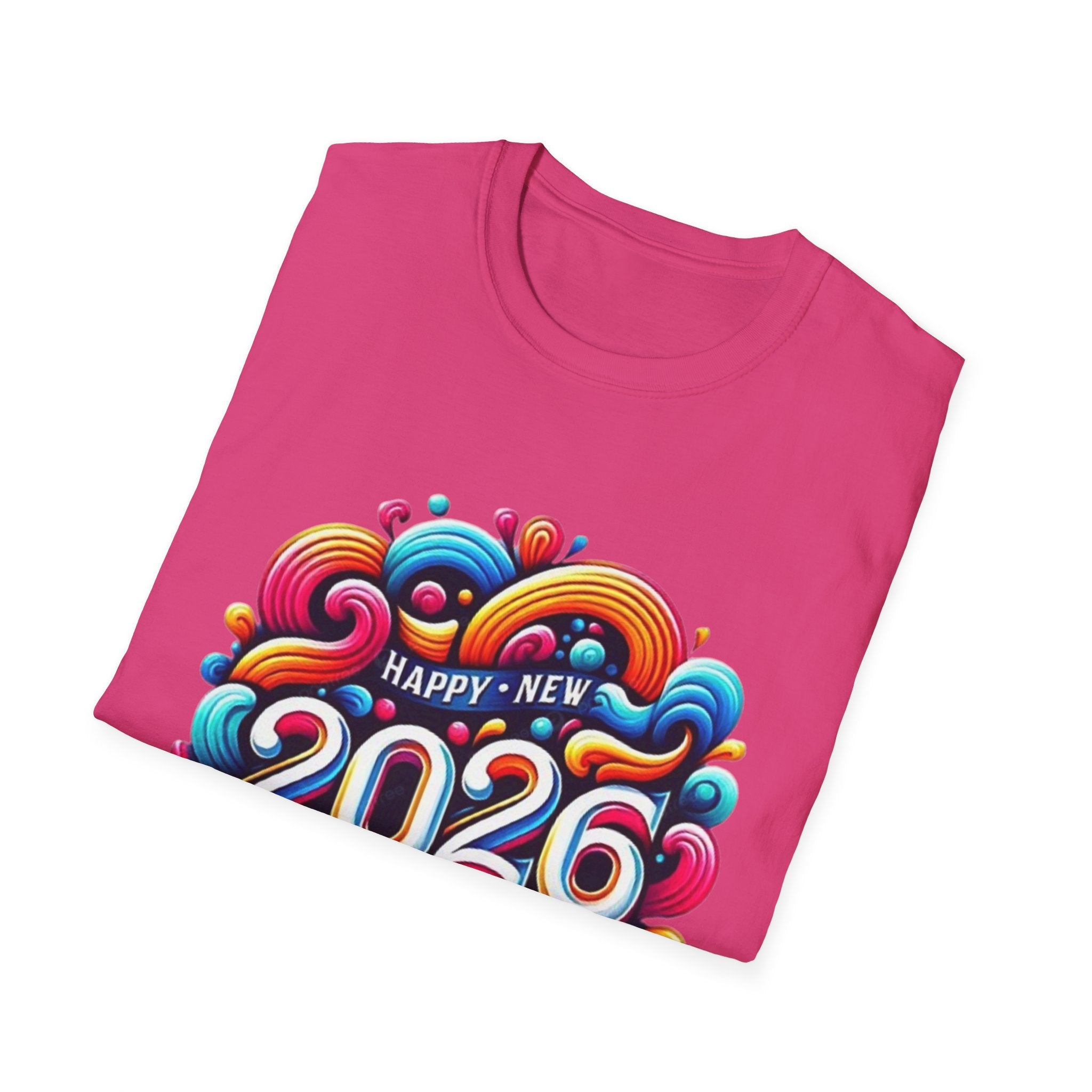 2026 Happy New Year Unisex Softstyle T-Shirt