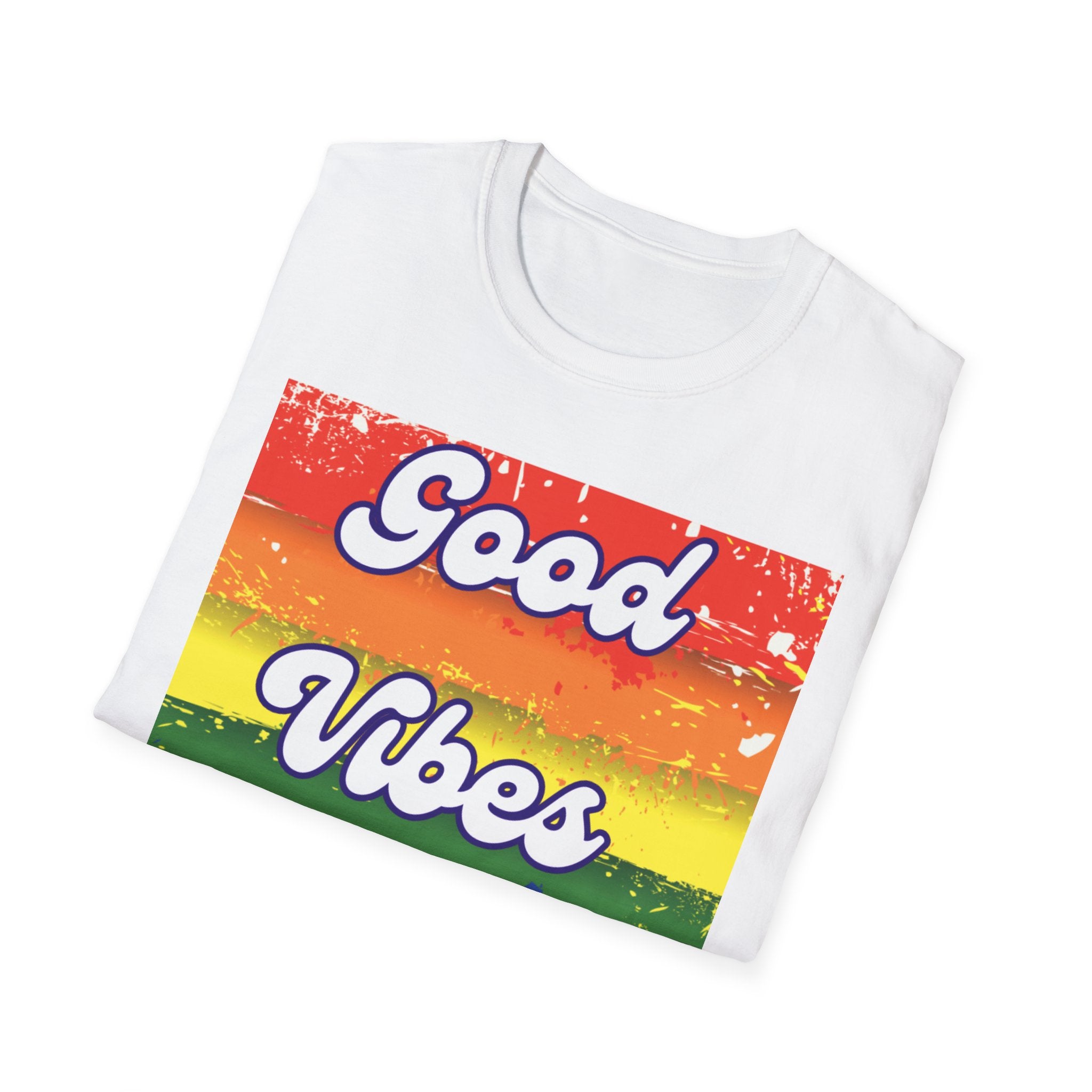 Good Vibes Only White Unisex Softstyle T-Shirt