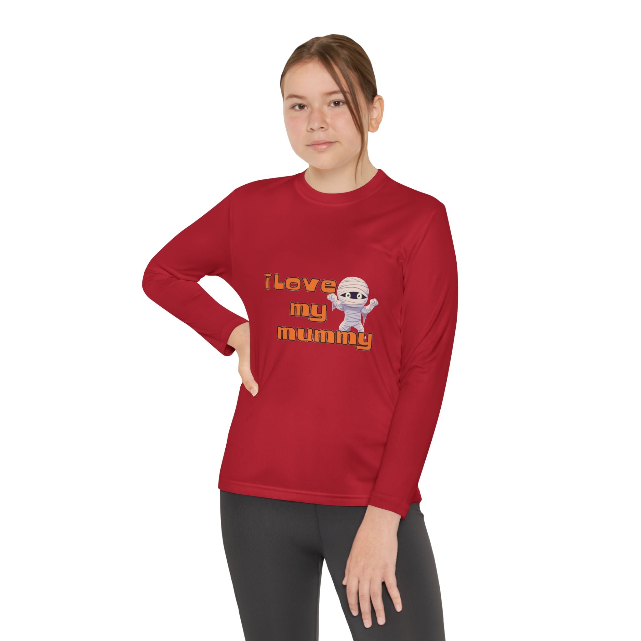 I Love My Mummy Youth Long Sleeve Competitor T-Shirt