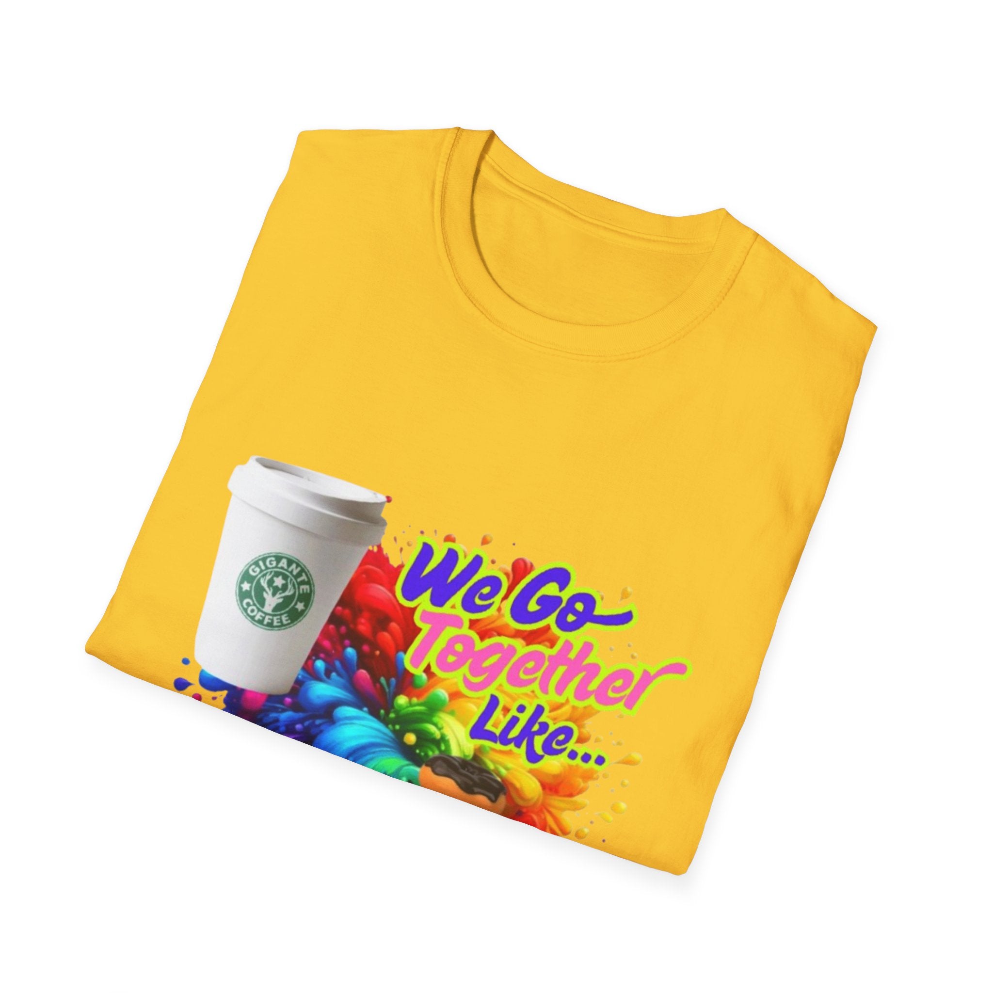 We Go Together Like Coffee & Donuts Unisex Softstyle T-Shirt