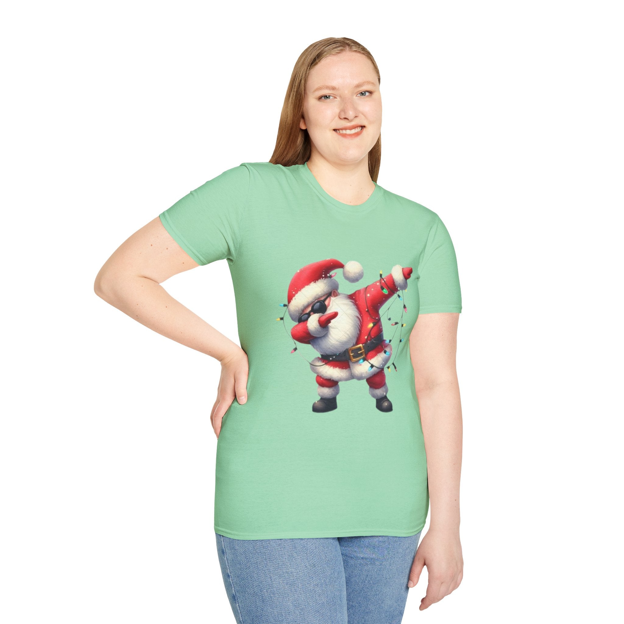 Dabbing Santa Unisex Softstyle T-Shirt