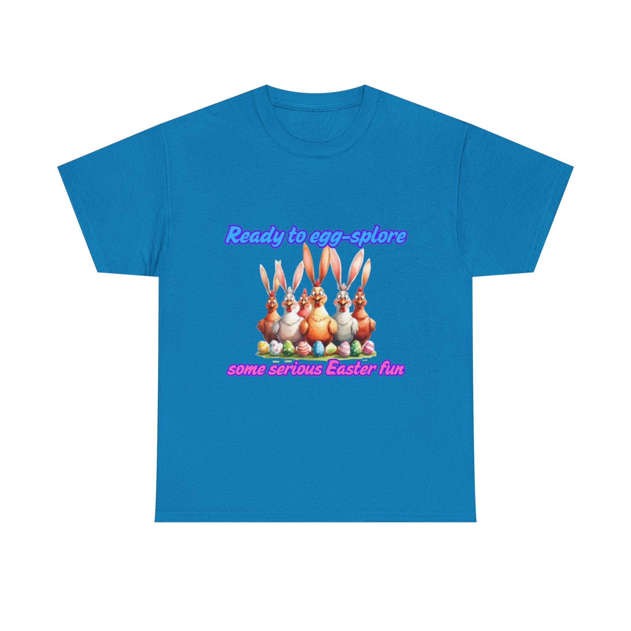 Ready To Egg-splore Some Serious Easter Fun Unisex Heavy Cotton T-Shirt
