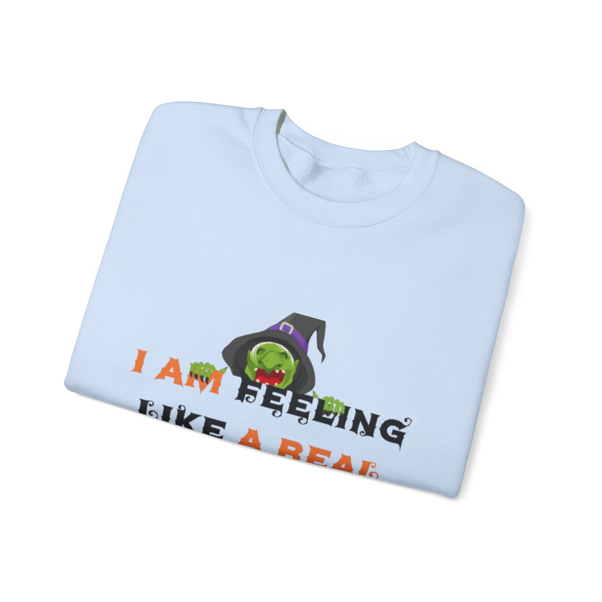 I Am Feeling Like A Real Witch Today Unisex Heavy Blend™ Crewneck Sweatshirt