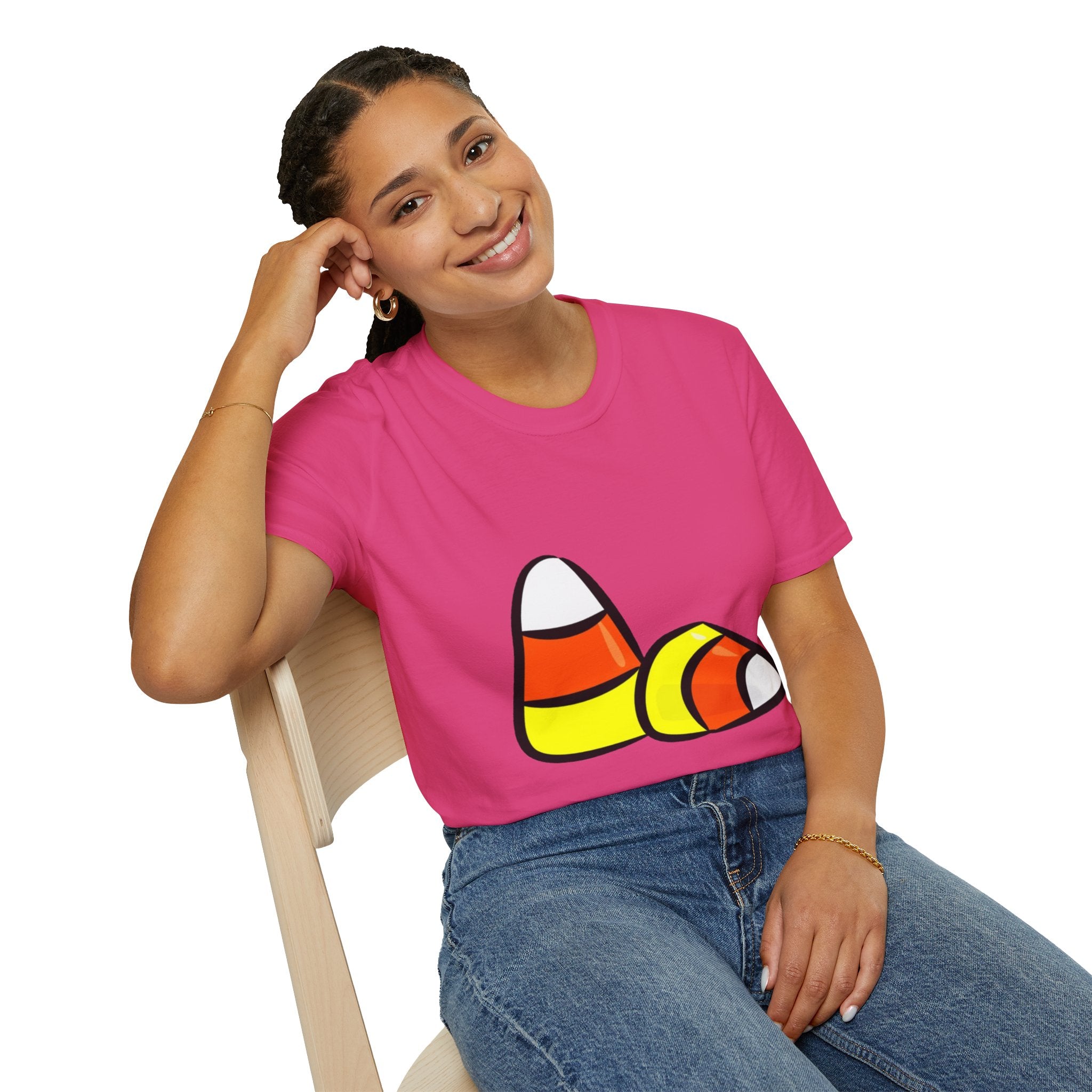 Halloween Candy Corn Unisex Softstyle T-Shirt