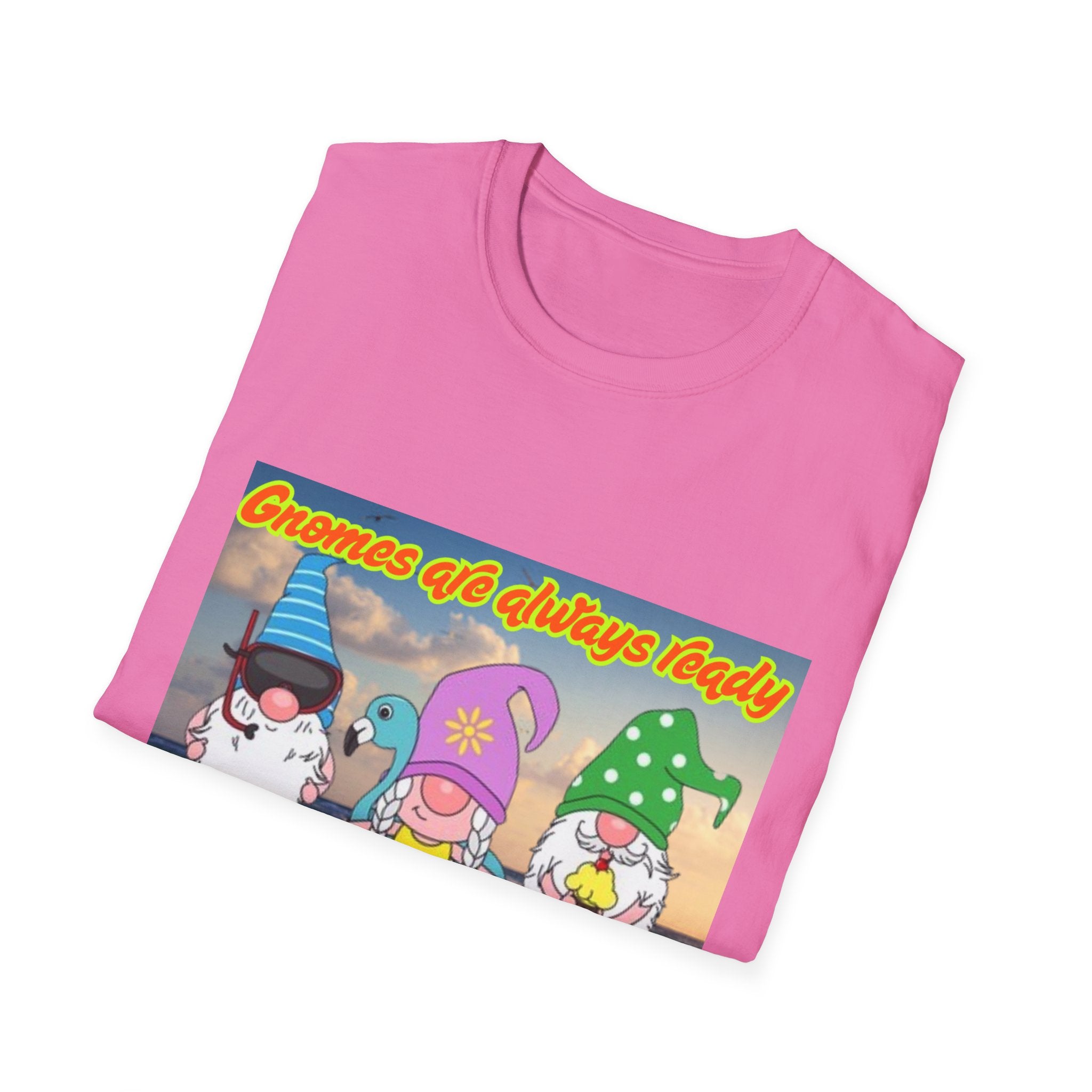 Gnomes Are Always Ready For Summer Fun! Unisex Softstyle T-Shirt