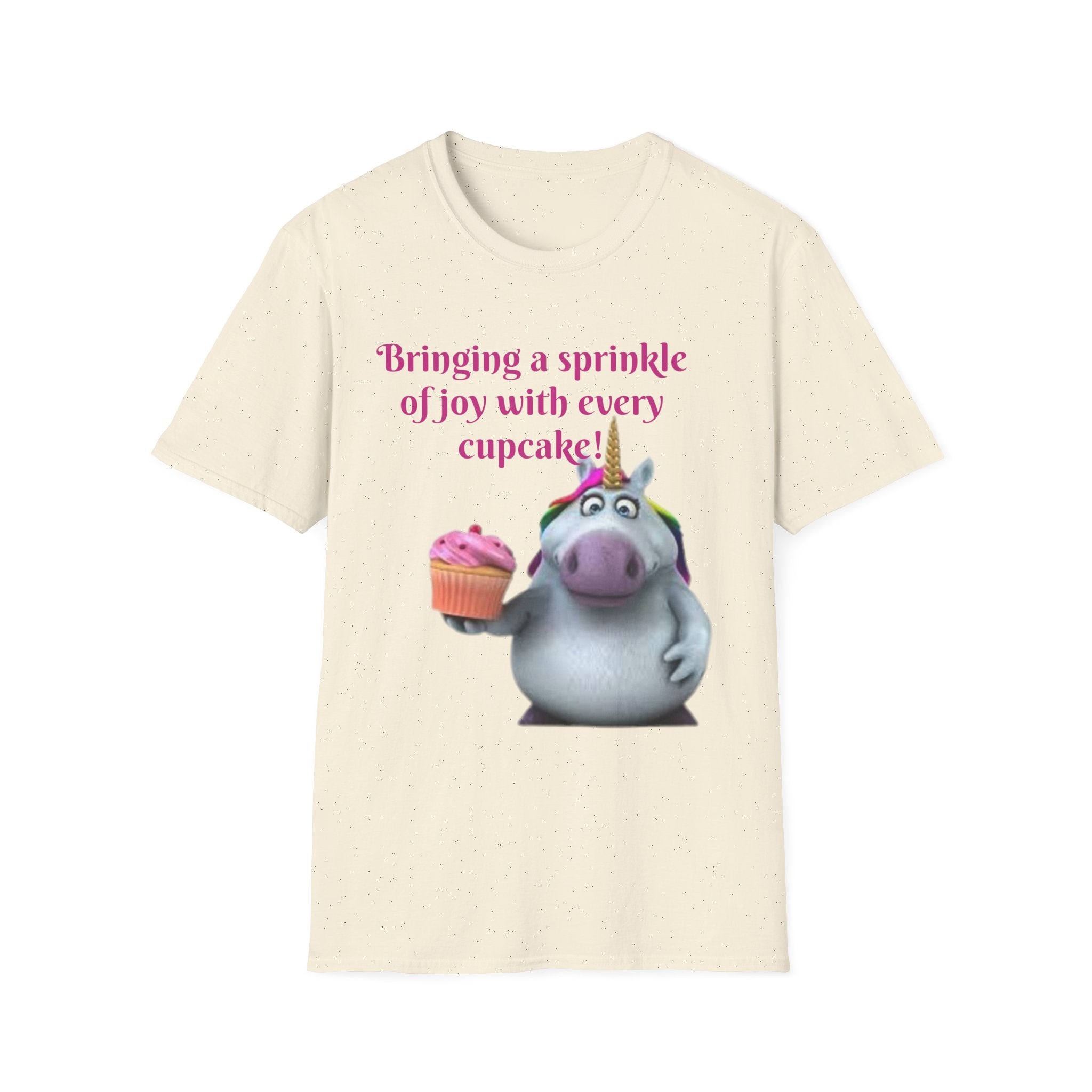 Bringing A Sprinkle Of Joy With Every Cupcake Unicorn Unisex Softstyle T-Shirt