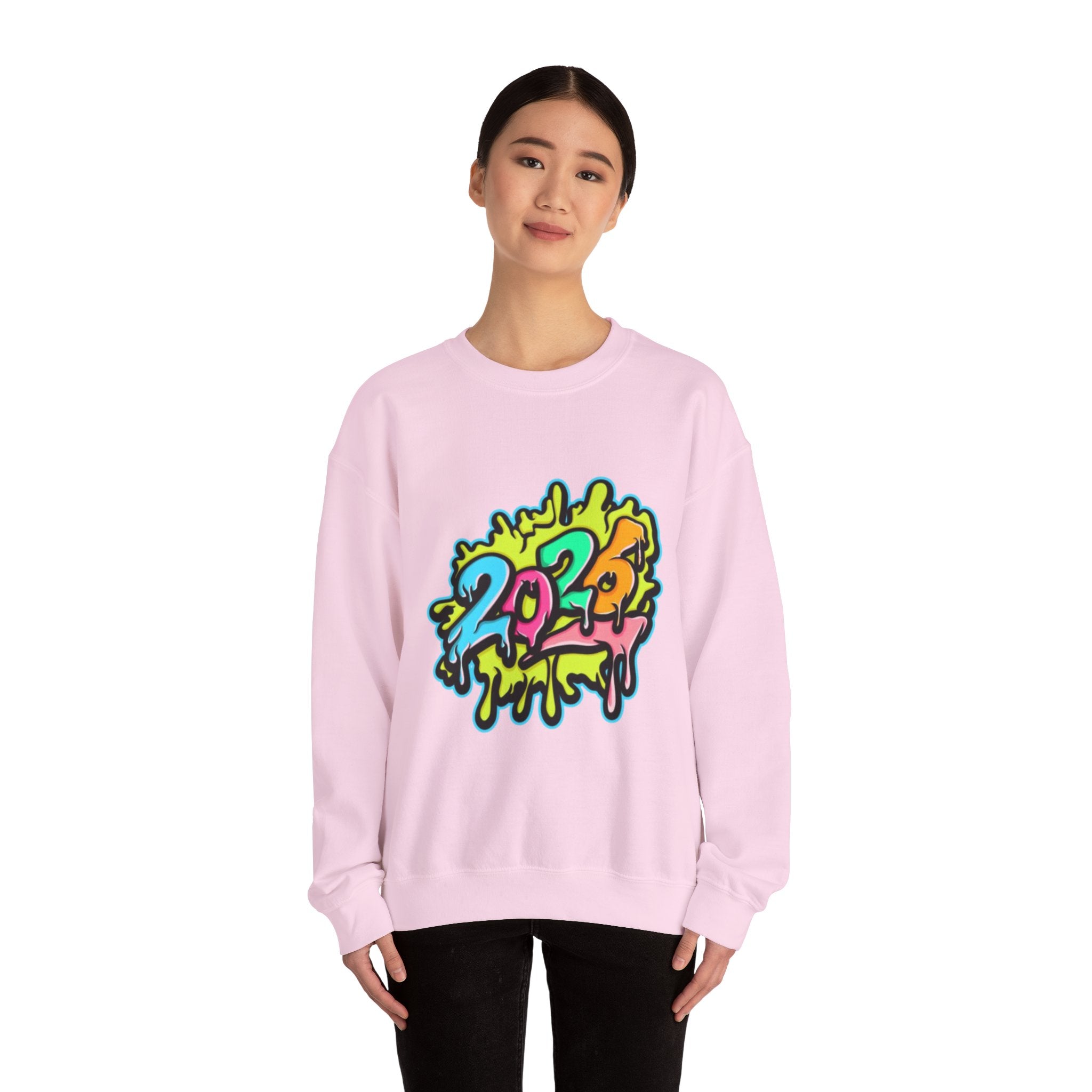 2026 Colorful Drip Design Unisex Sweatshirt