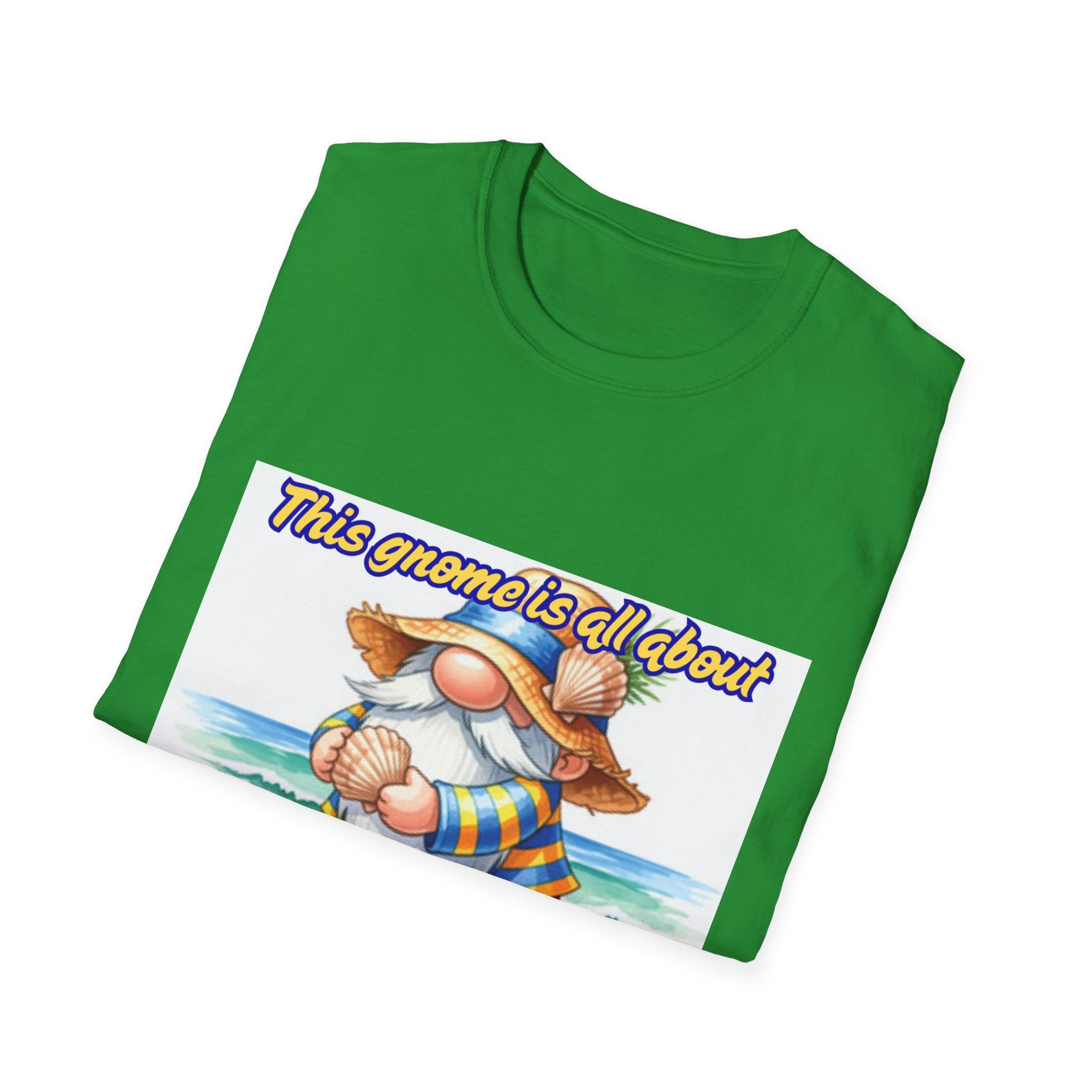 This Gnome Is All About Beach Life! Unisex Softstyle T-Shirt