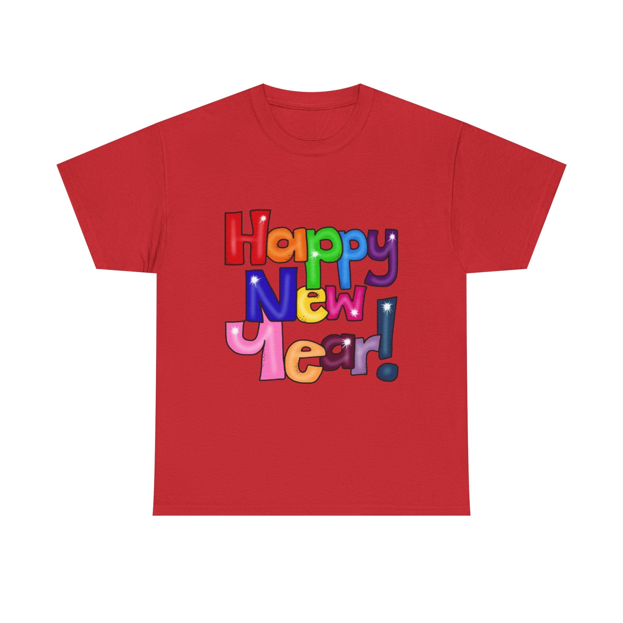 2026 Happy New Year DOUBLE SIDED Unisex Heavy Cotton T-Shirt