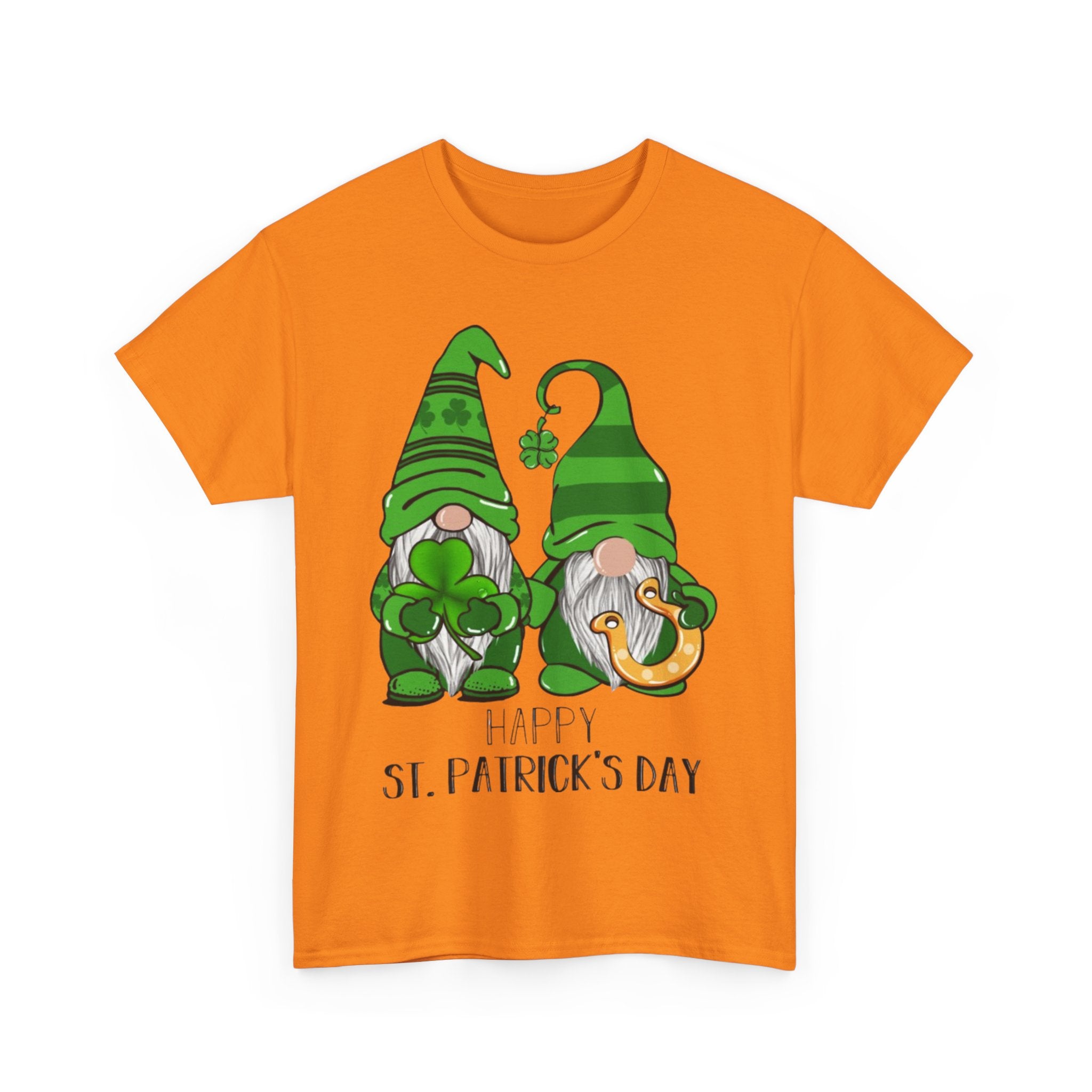 Happy St. Patrick's Day Gnome Unisex Heavy Cotton T-Shirt