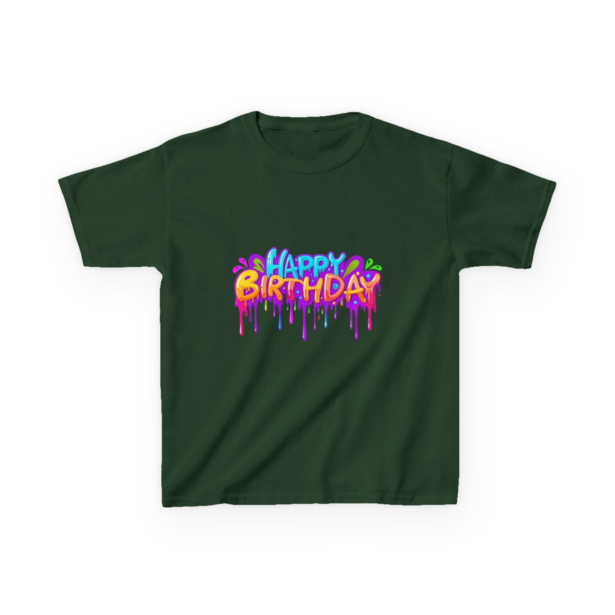 Happy Birthday Kids Heavy Cotton™ Short Sleeve T-Shirt Personalize It!