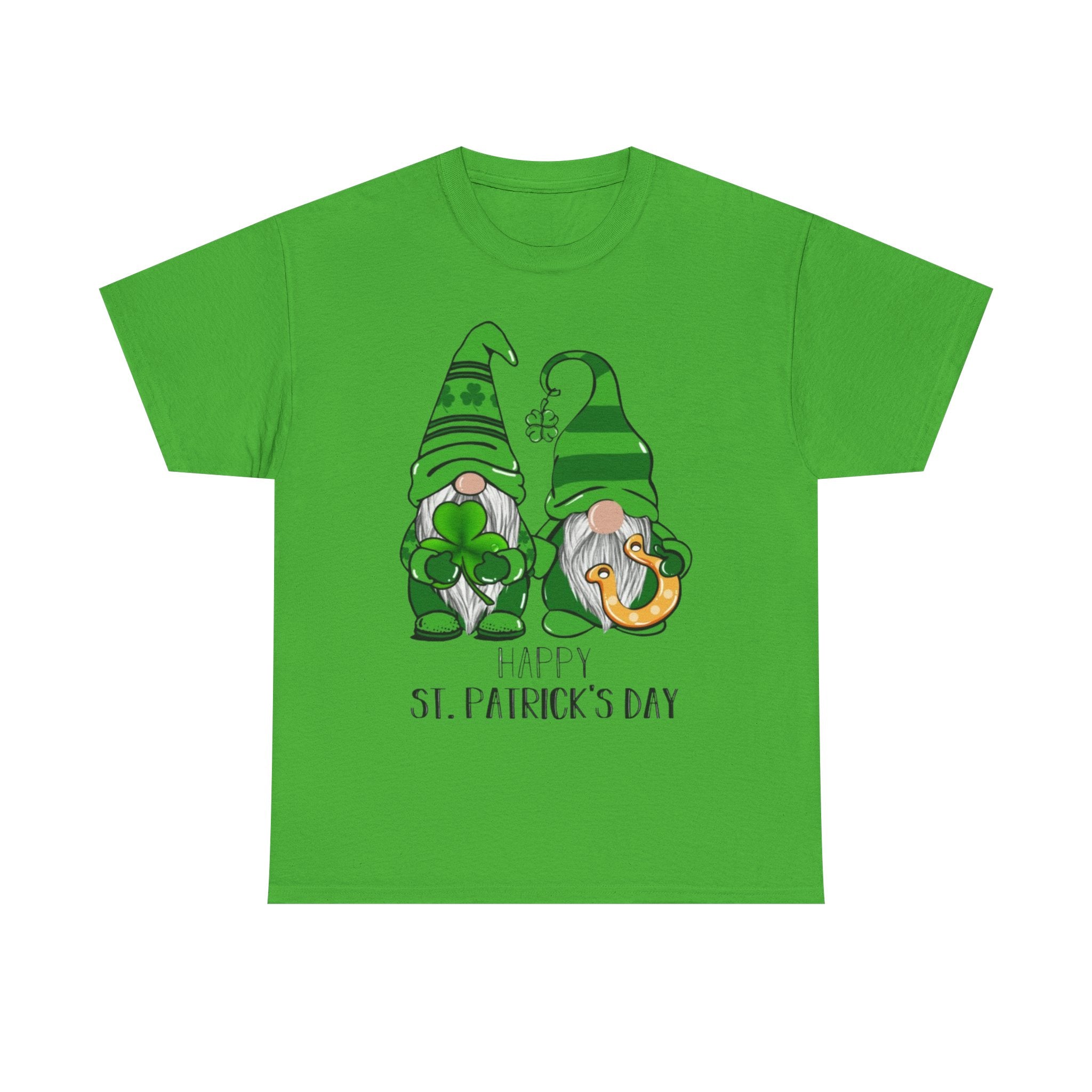 Happy St. Patrick's Day Gnome Unisex Heavy Cotton T-Shirt