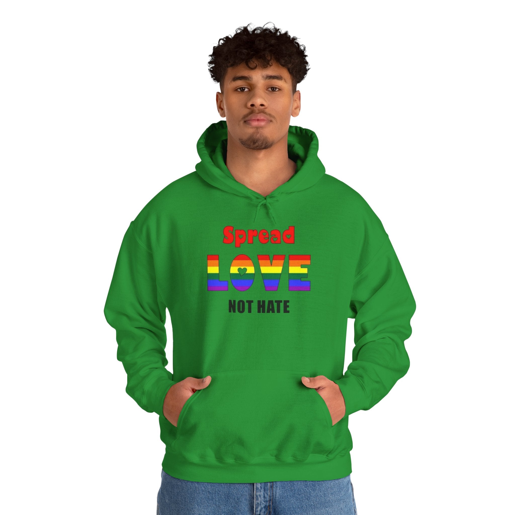Spread Love Not Hate Unisex Hoodie