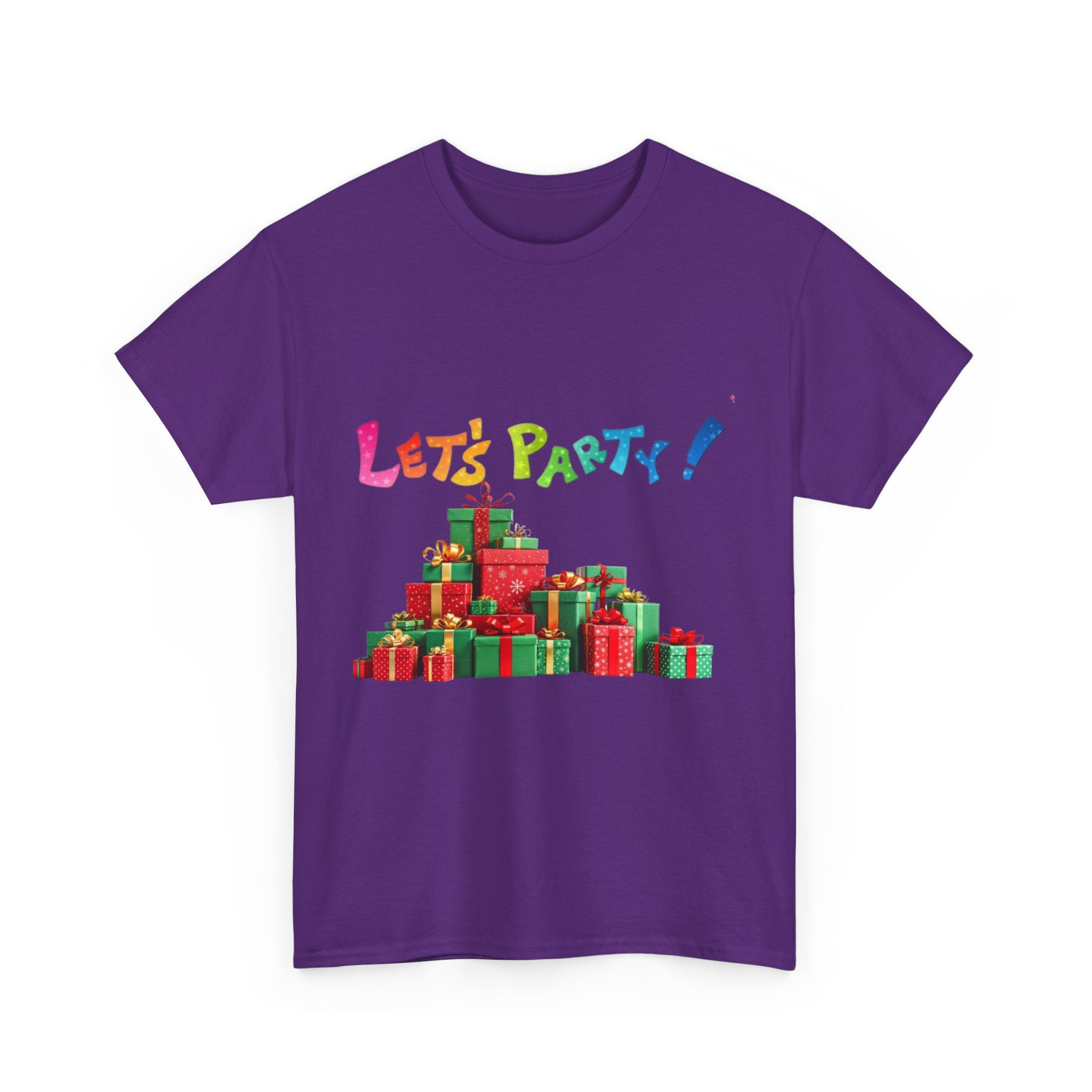 Let's Party! Christmas Presents Unisex Heavy Cotton T-Shirt