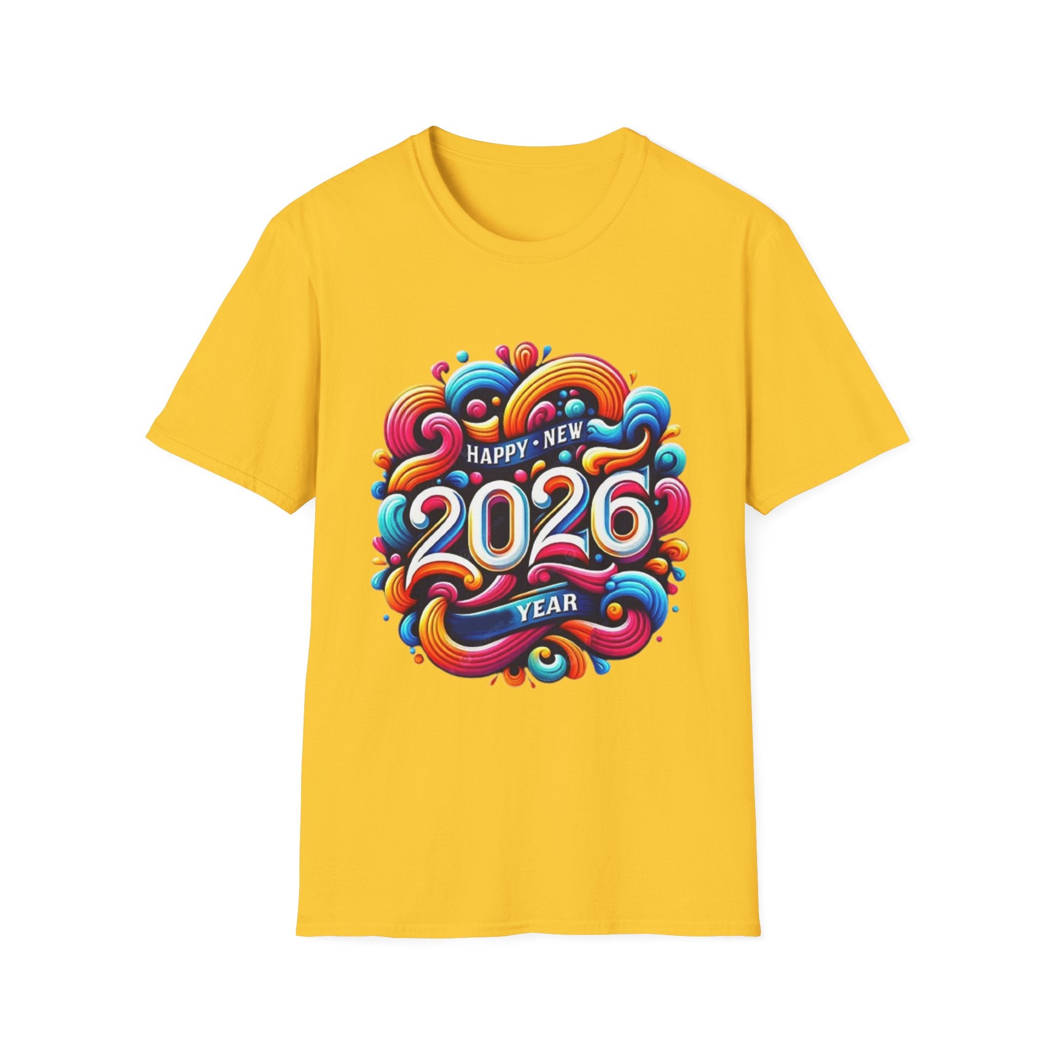 2026 Happy New Year Unisex Softstyle T-Shirt