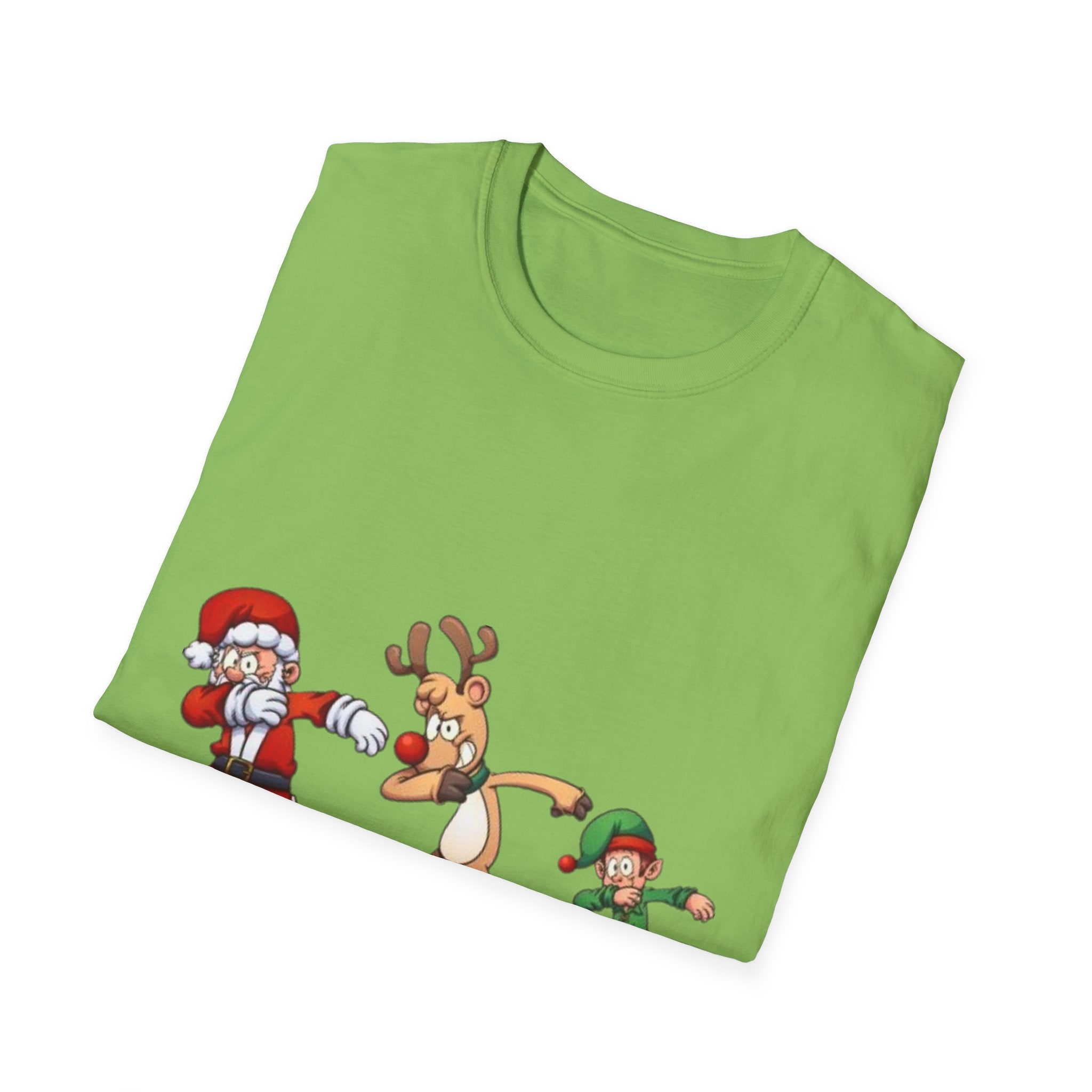 Dabbing Christmas Unisex Softstyle T-Shirt