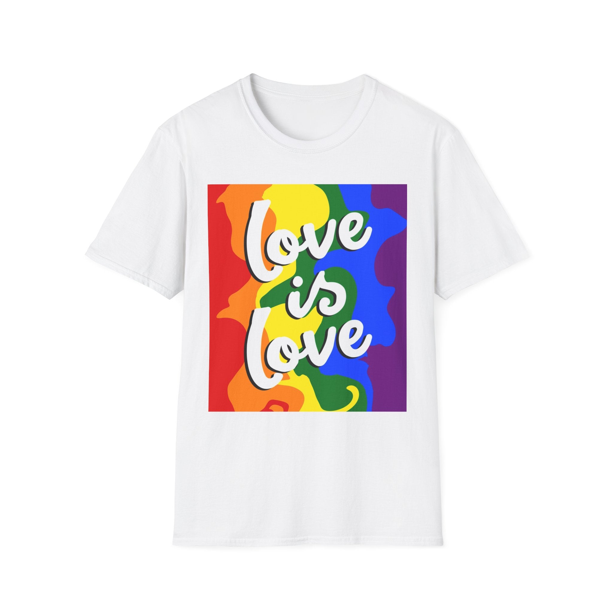 Colorful Pride Love is Love Unisex Softstyle T-Shirt