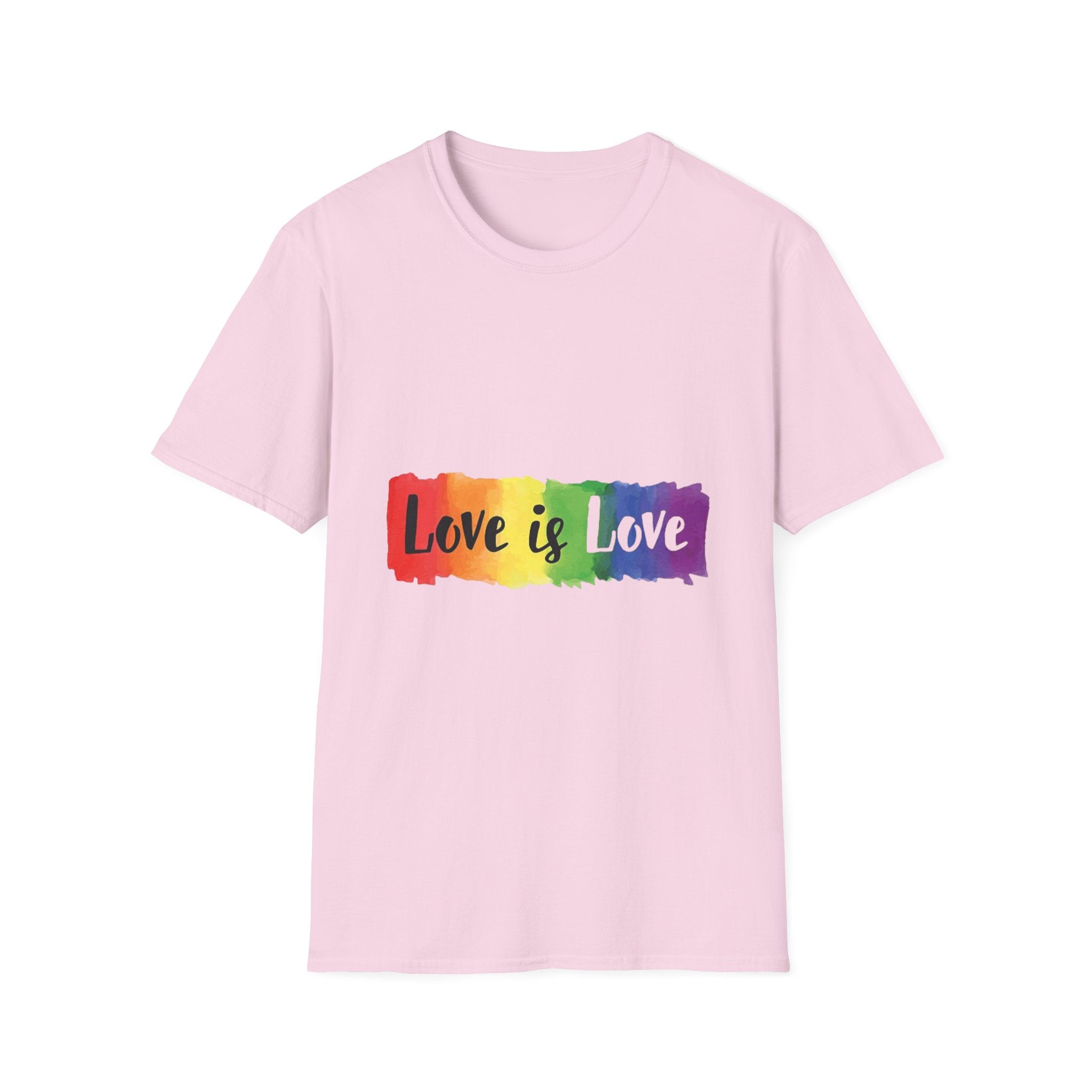 Rainbow Love is Love Unisex Softstyle T-Shirt