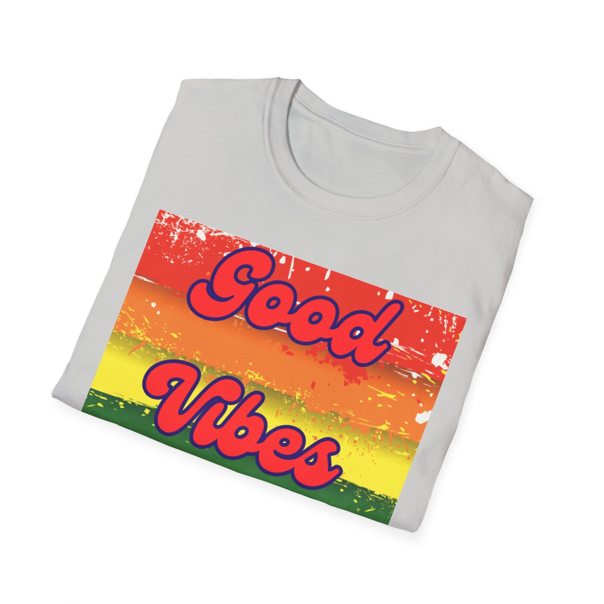 Good Vibes Only Red Unisex Softstyle T-Shirt