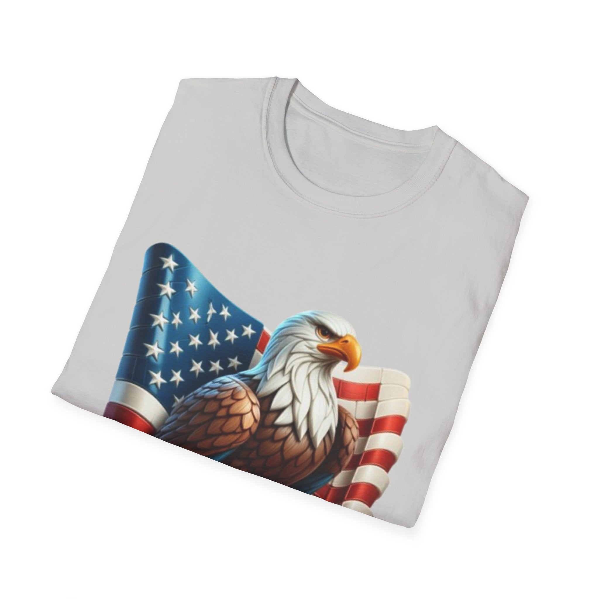 Patriotic Eagle Unisex Softstyle T-Shirt