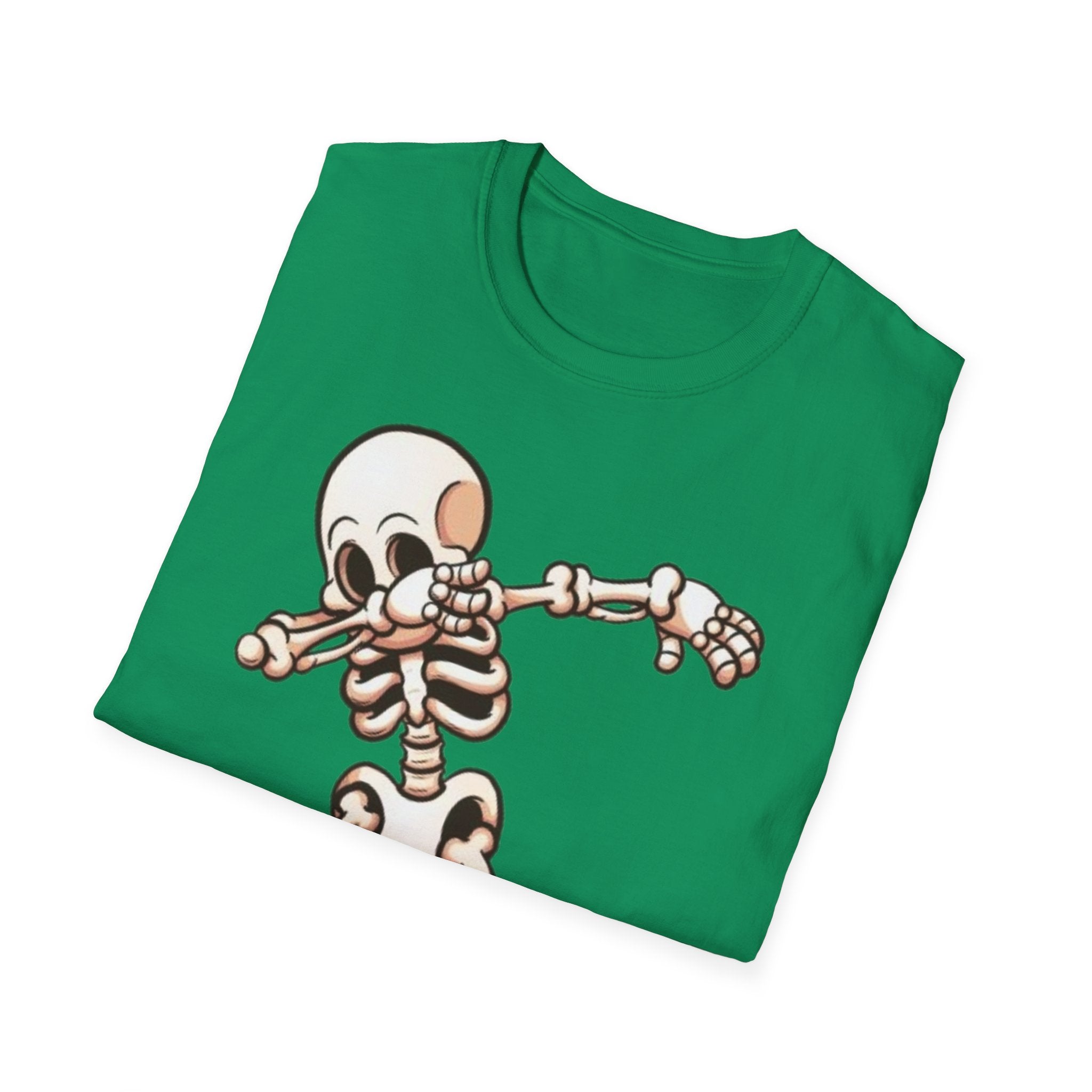 Dabbing Halloween Skeleton Unisex Softstyle T-Shirt