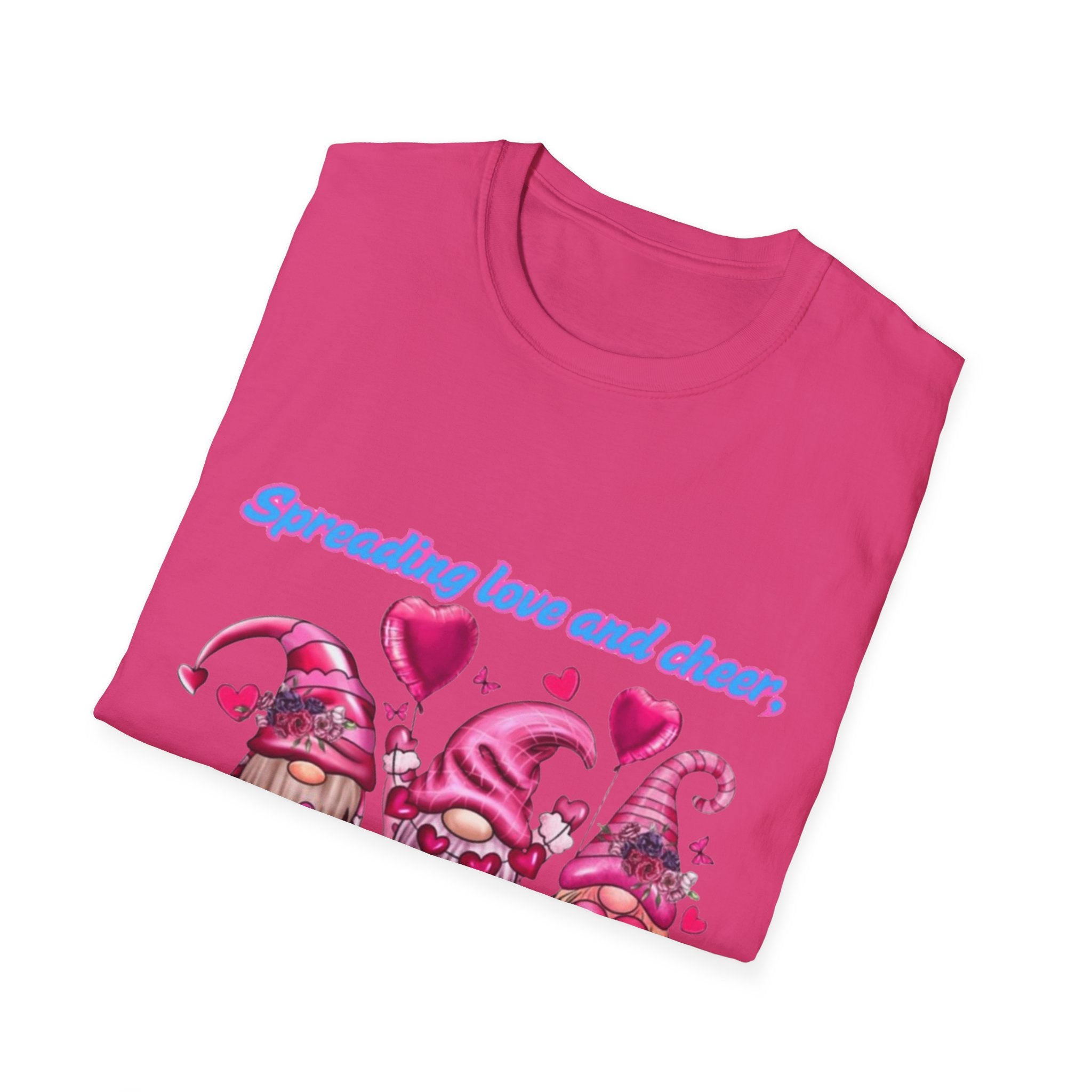 Spreading Love And Cheer One Gnome At A Time Unisex Softstyle T-Shirt