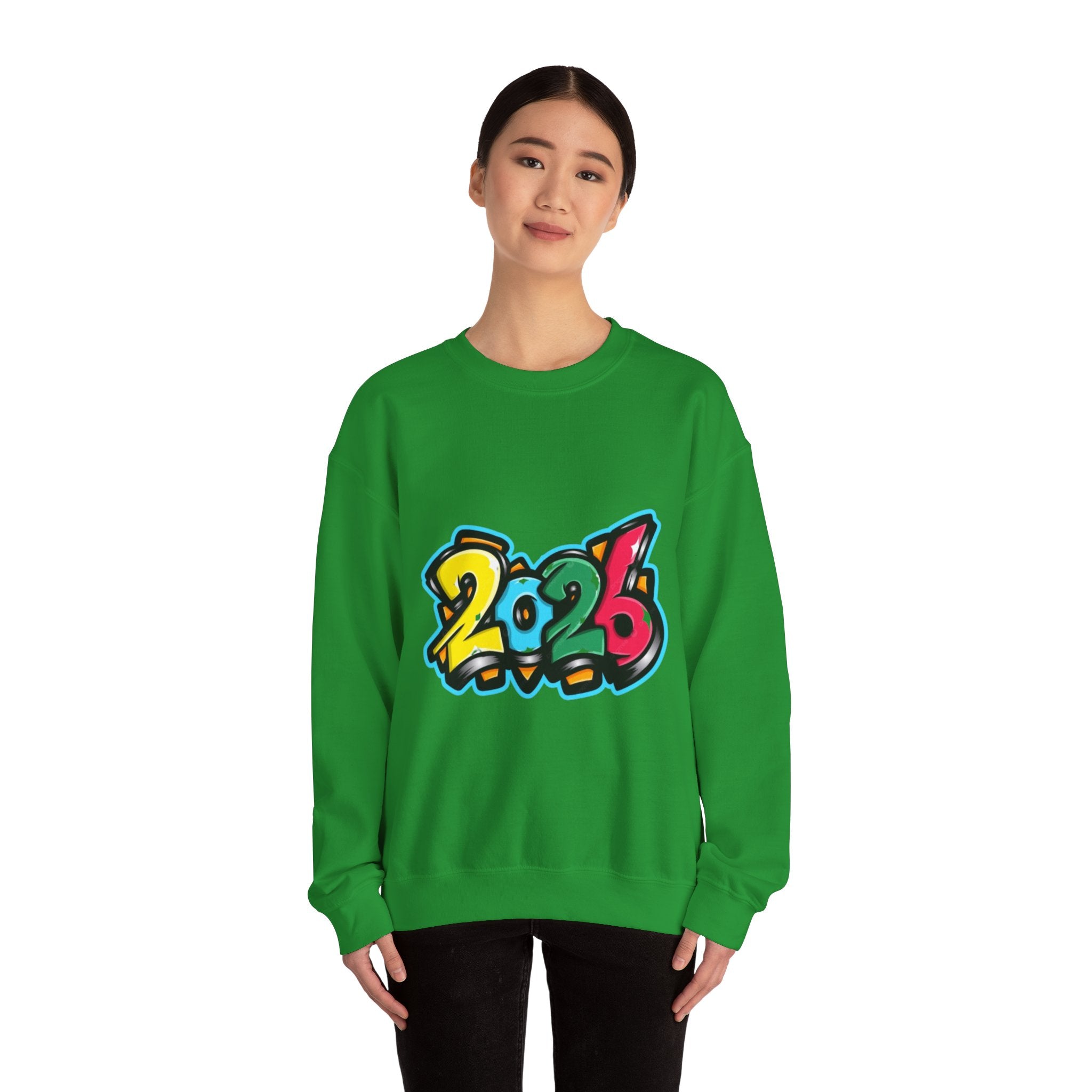 2026 Graffiti Style Unisex Heavy Blend™ Crewneck Sweatshirt
