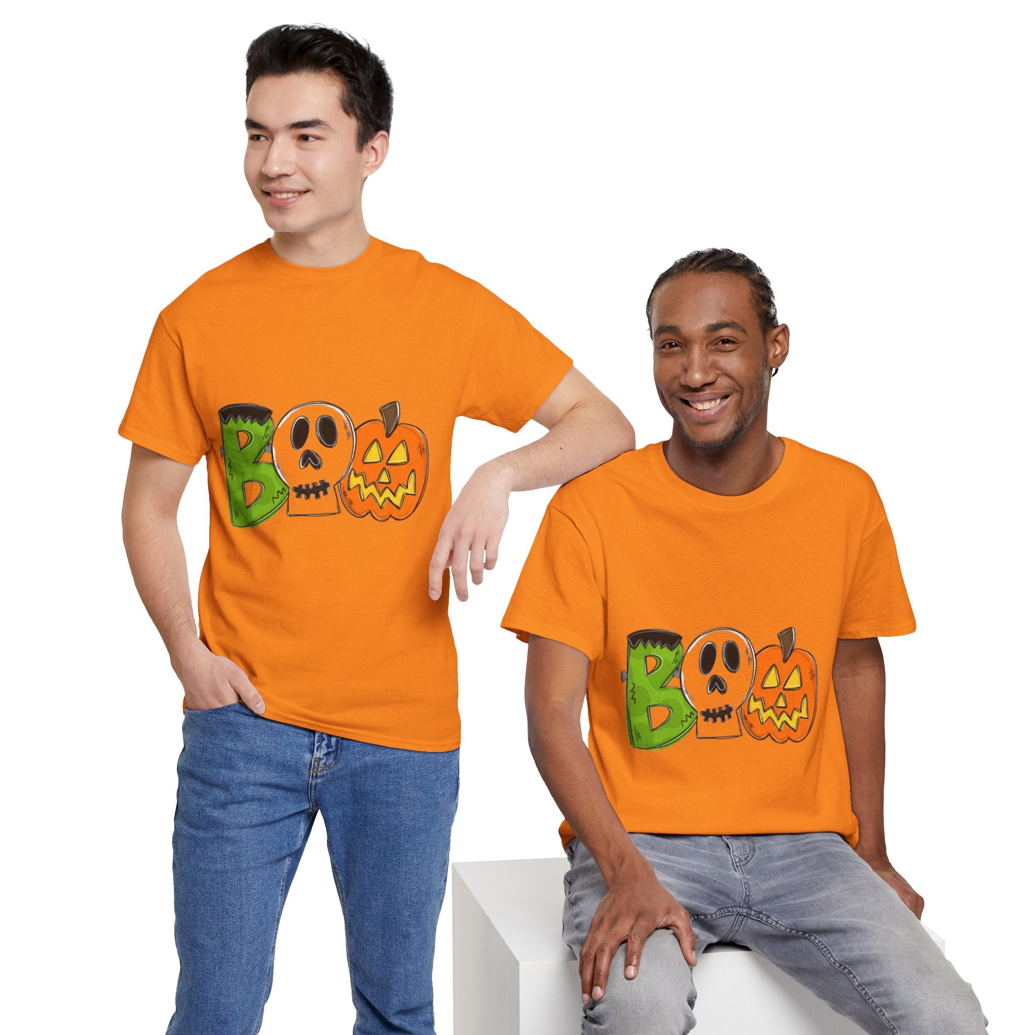 Halloween BOO Unisex Heavy Cotton T-Shirt