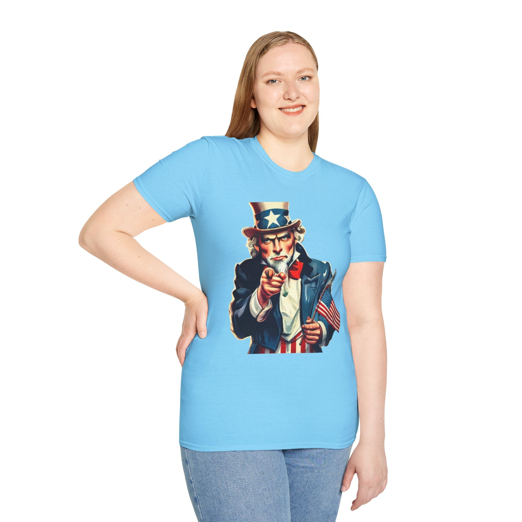 Patriotic Uncle Sam Unisex Softstyle T-Shirt