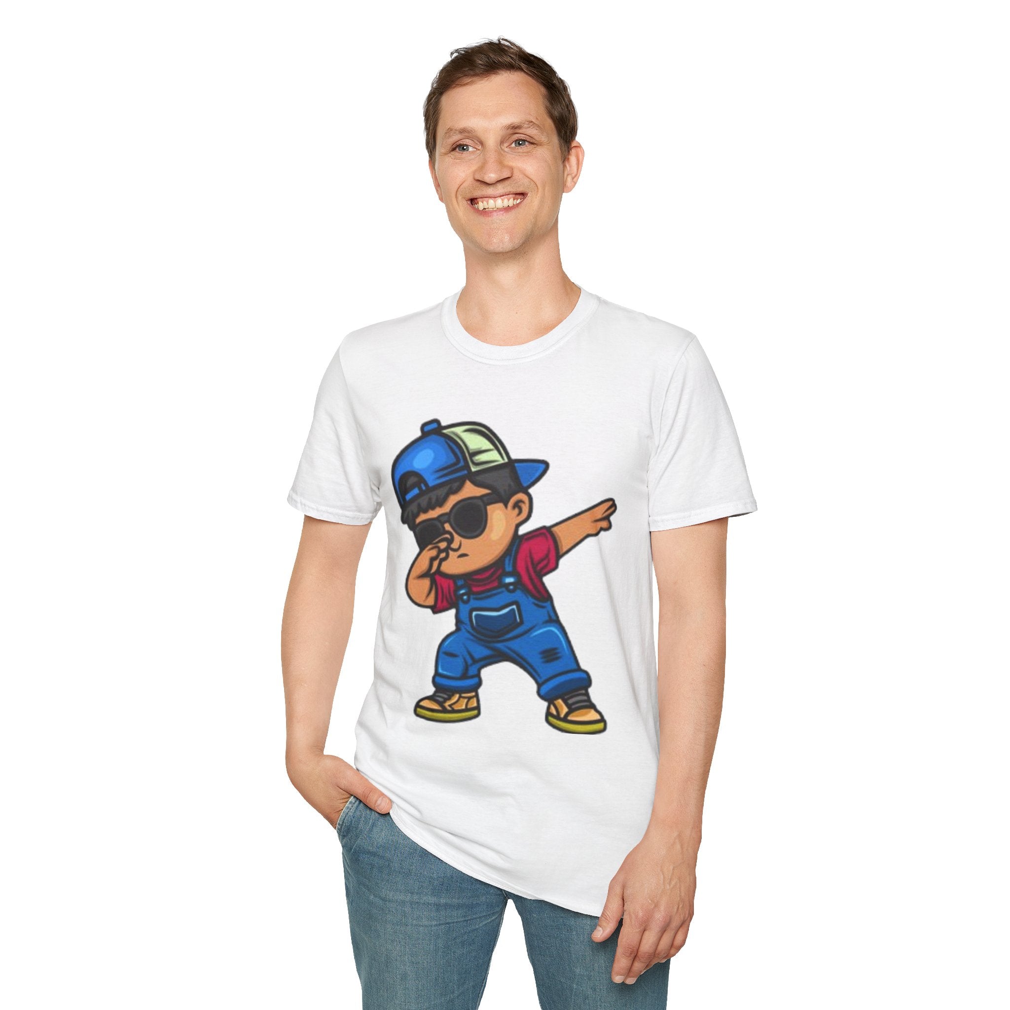 Cool Kid Dabbing Unisex Softstyle T-Shirt